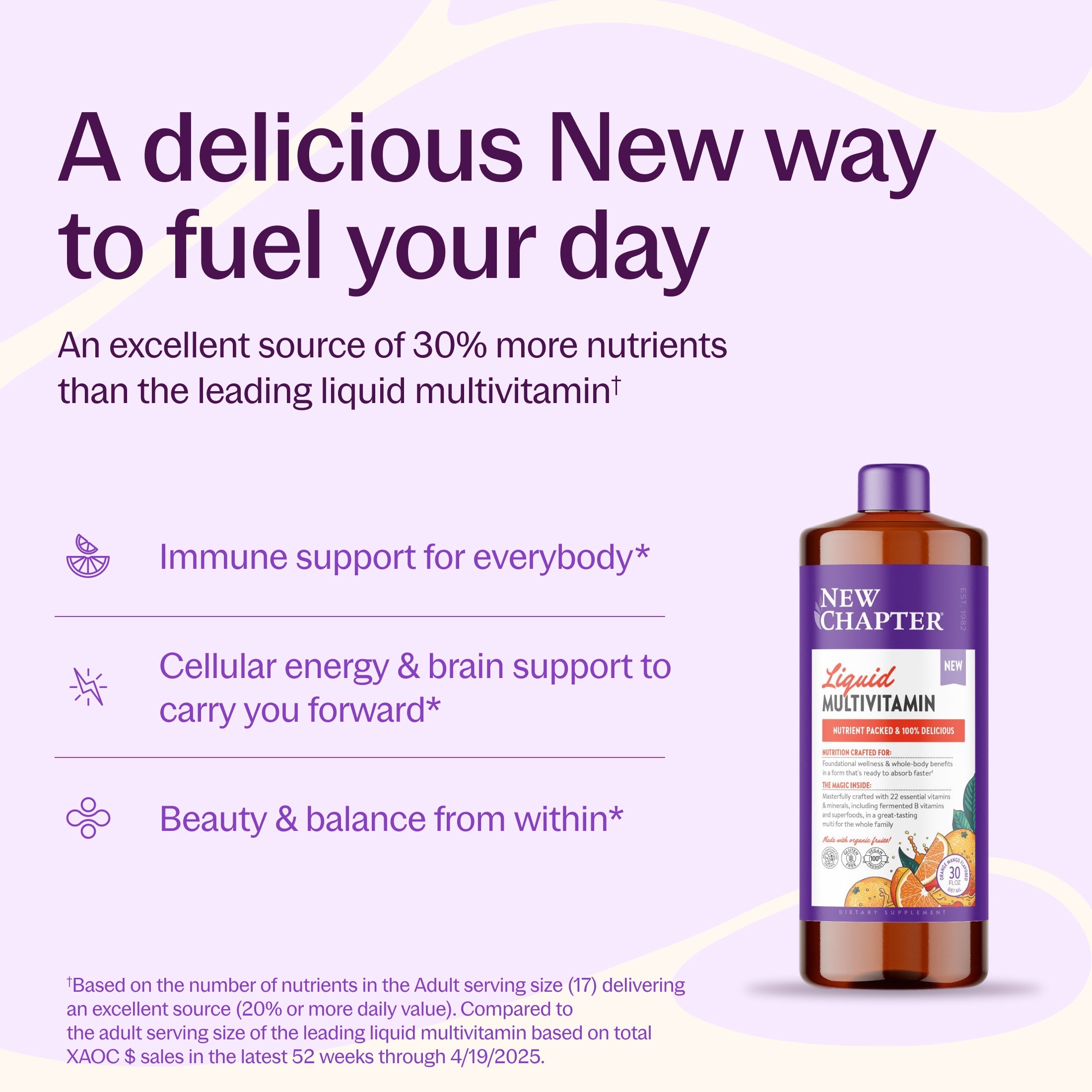 A delicious New way to fuel our day, Immune support for everybody*, Cellular energy & brain support to carry you forward*, Beauty & balance from within