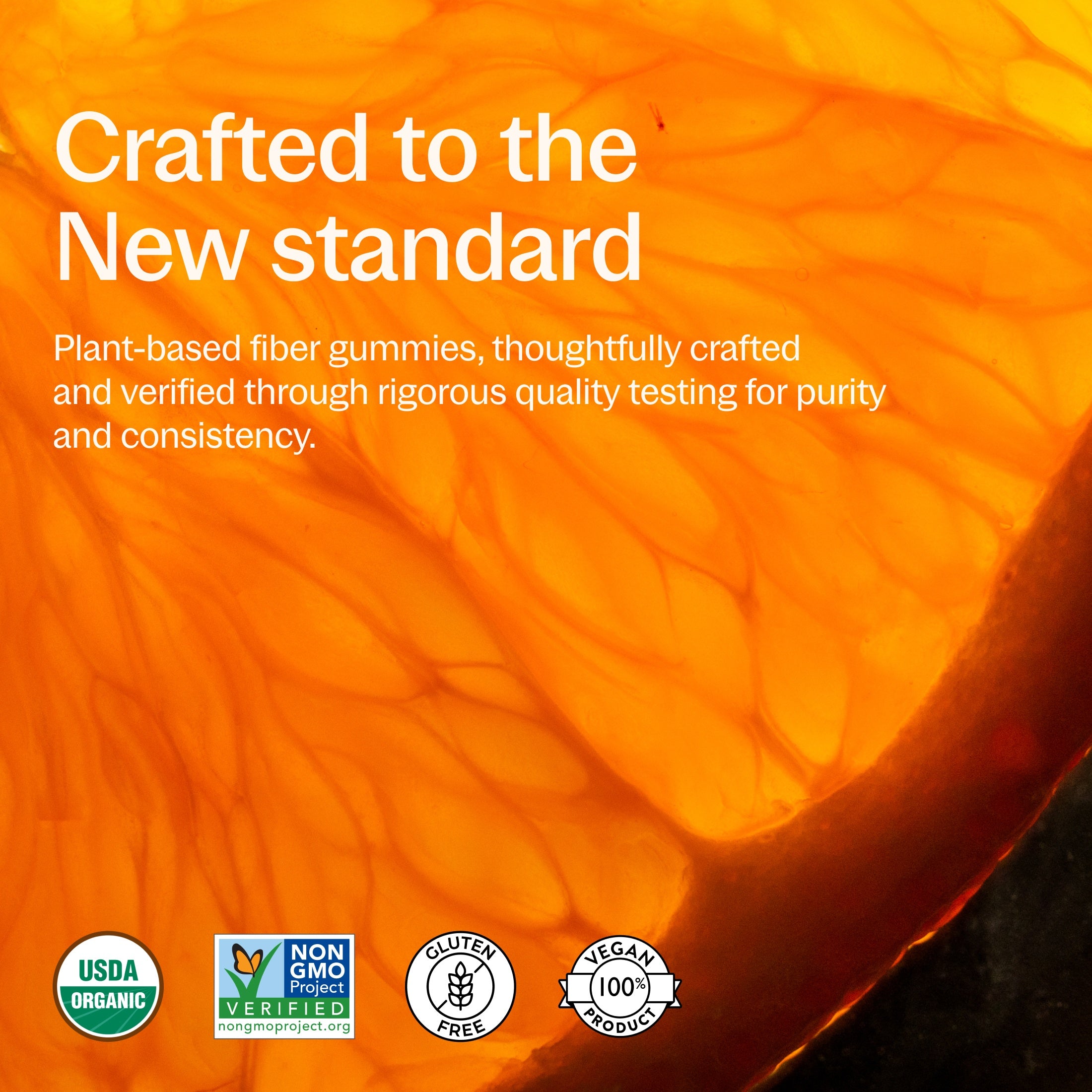 USDA Organic, Non-GMO Project Verified, Gluten Free, 100% Vegan