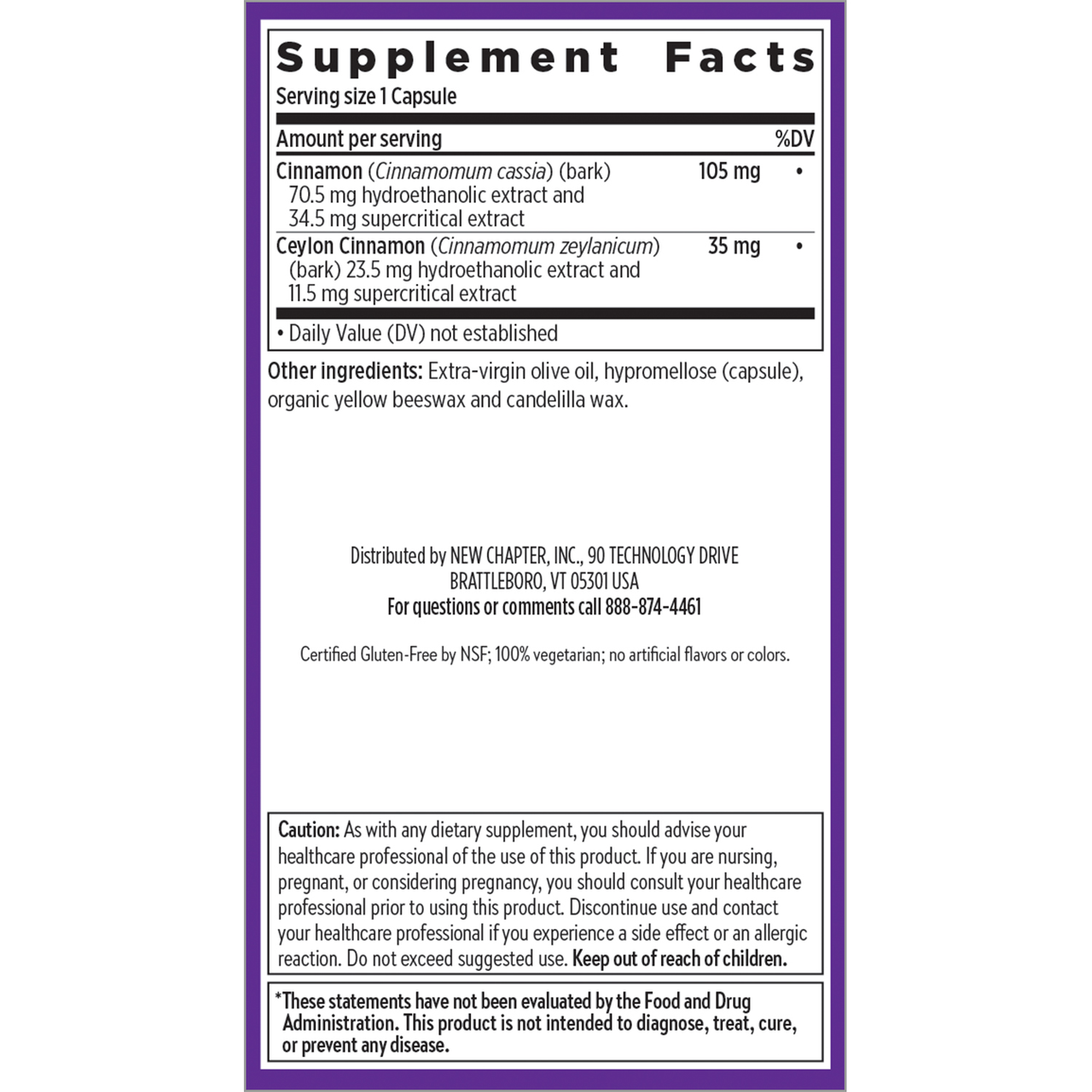 Supplement facts