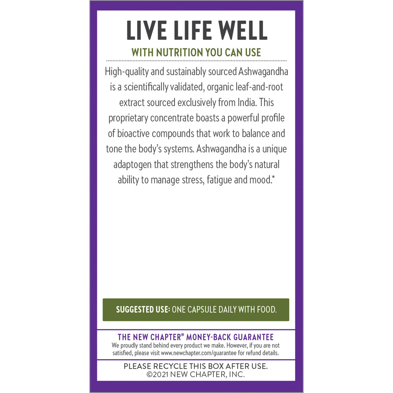 Live Life Well with Nutrition you can use