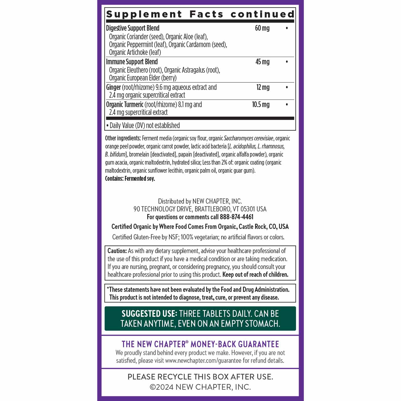 Supplement facts