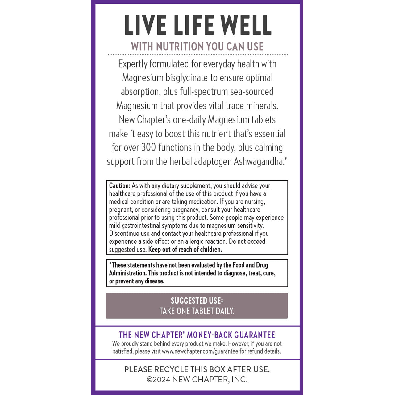 Live Life Well with nutrition you can use
