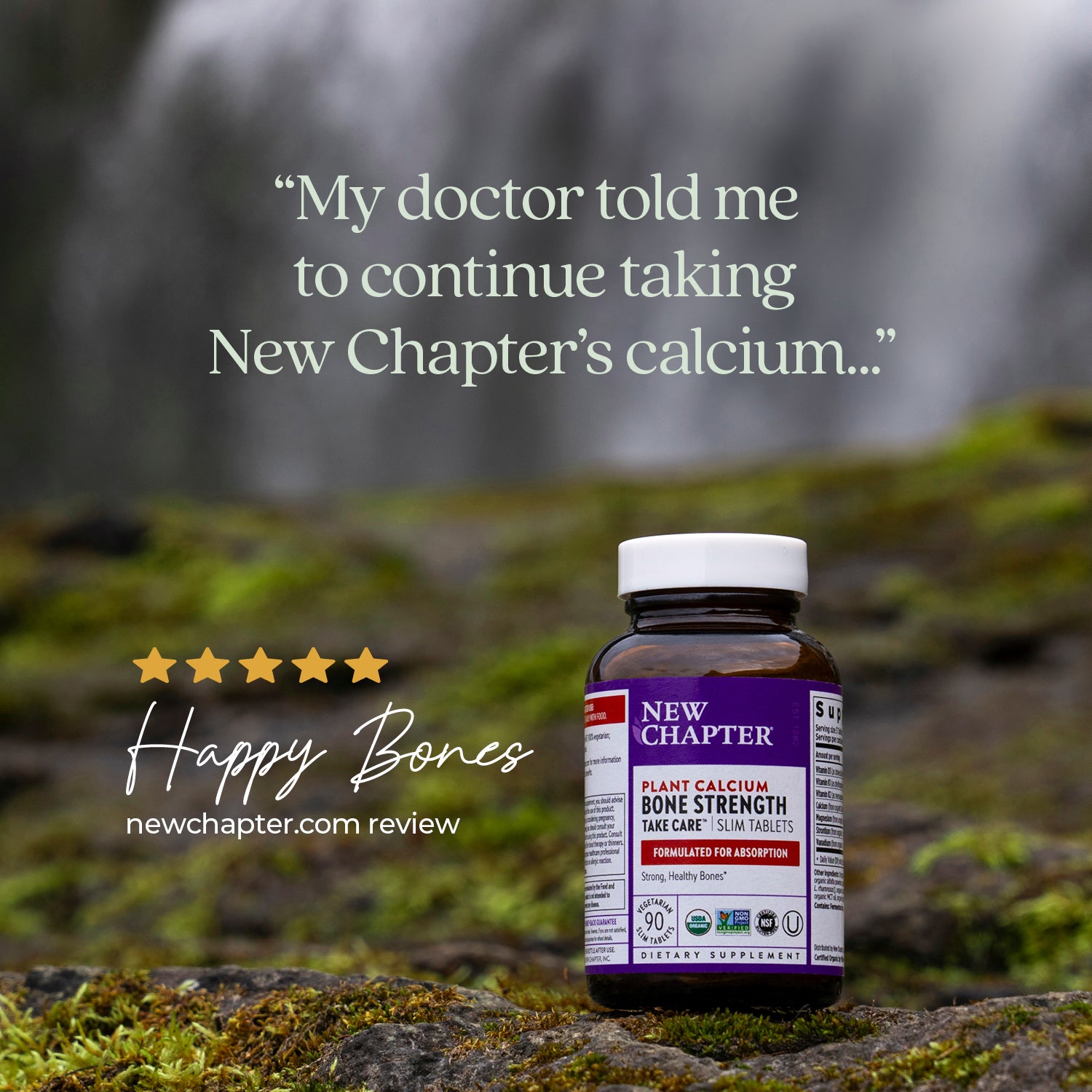 Customer review - My doctor told me to continue taking New Chapter's calcium