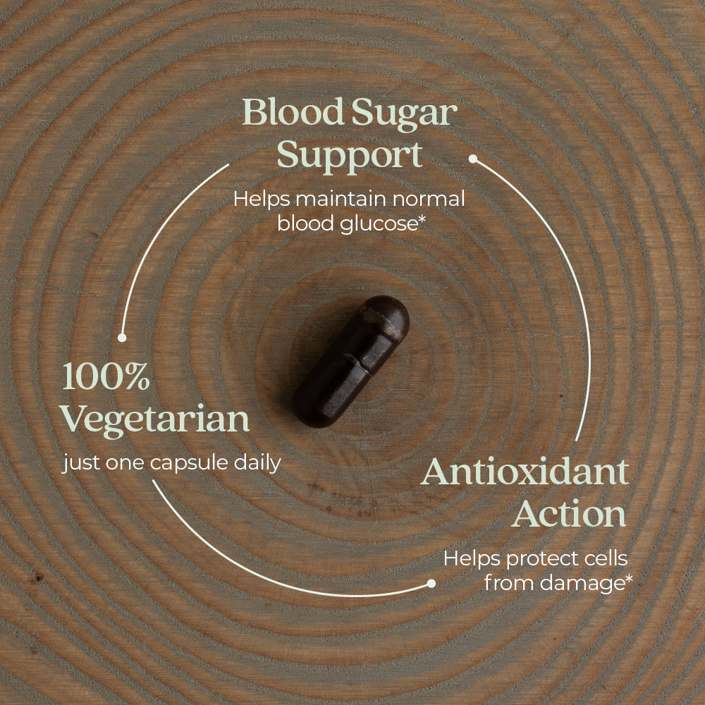 Blood Sugar support, 100% vegetarian & antioxidant action