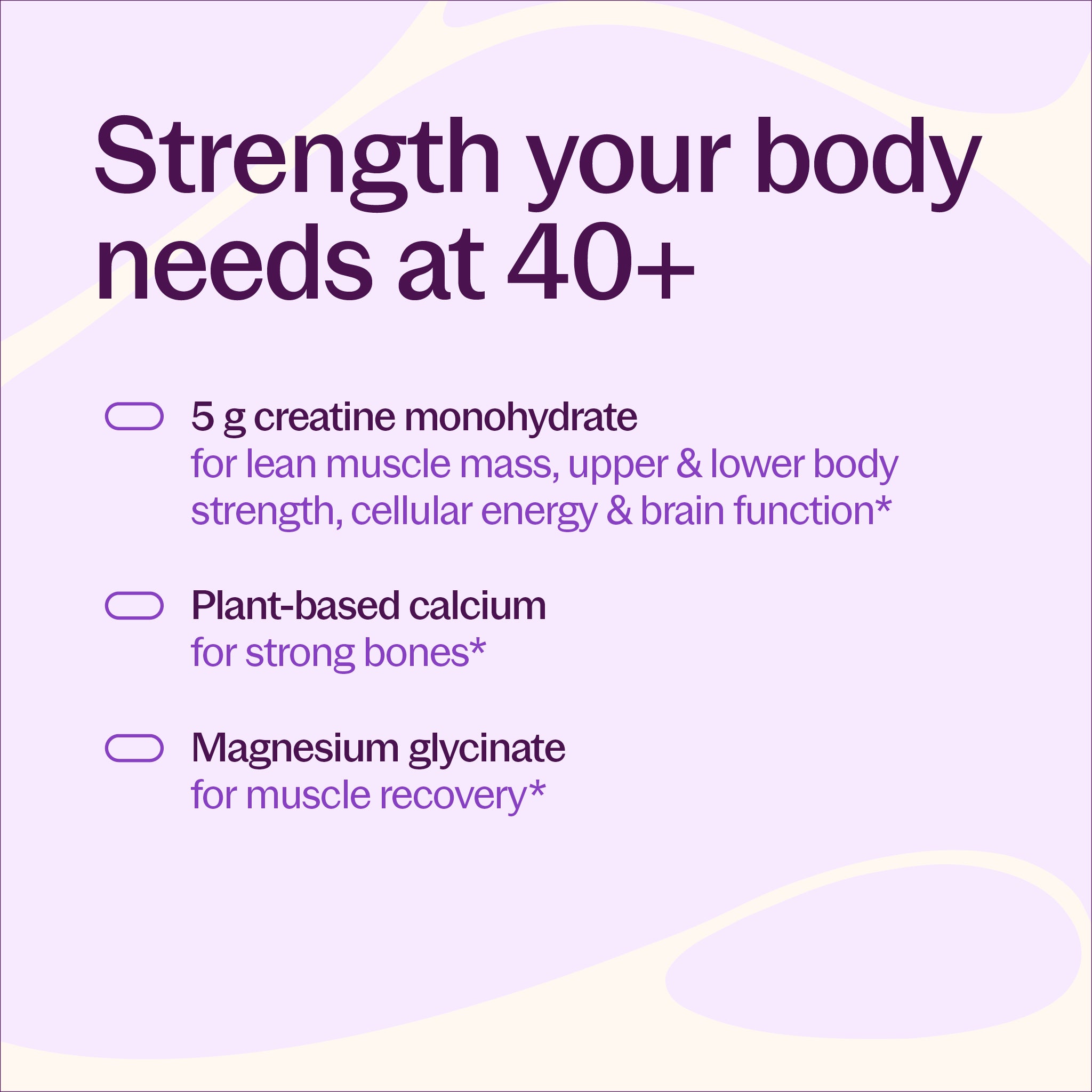 Strength your body needs at 40+