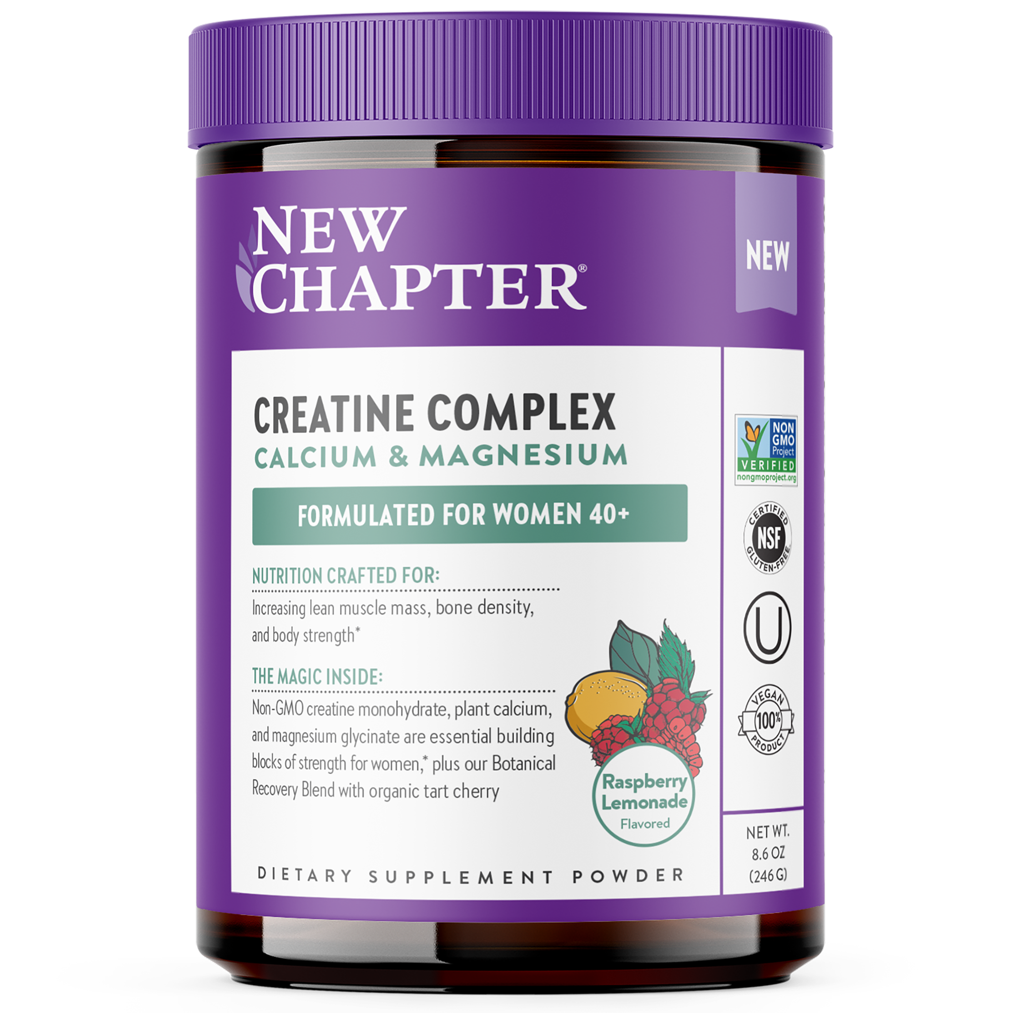 New Chapter Creatine Complex Calcium & Magnesium Bottle