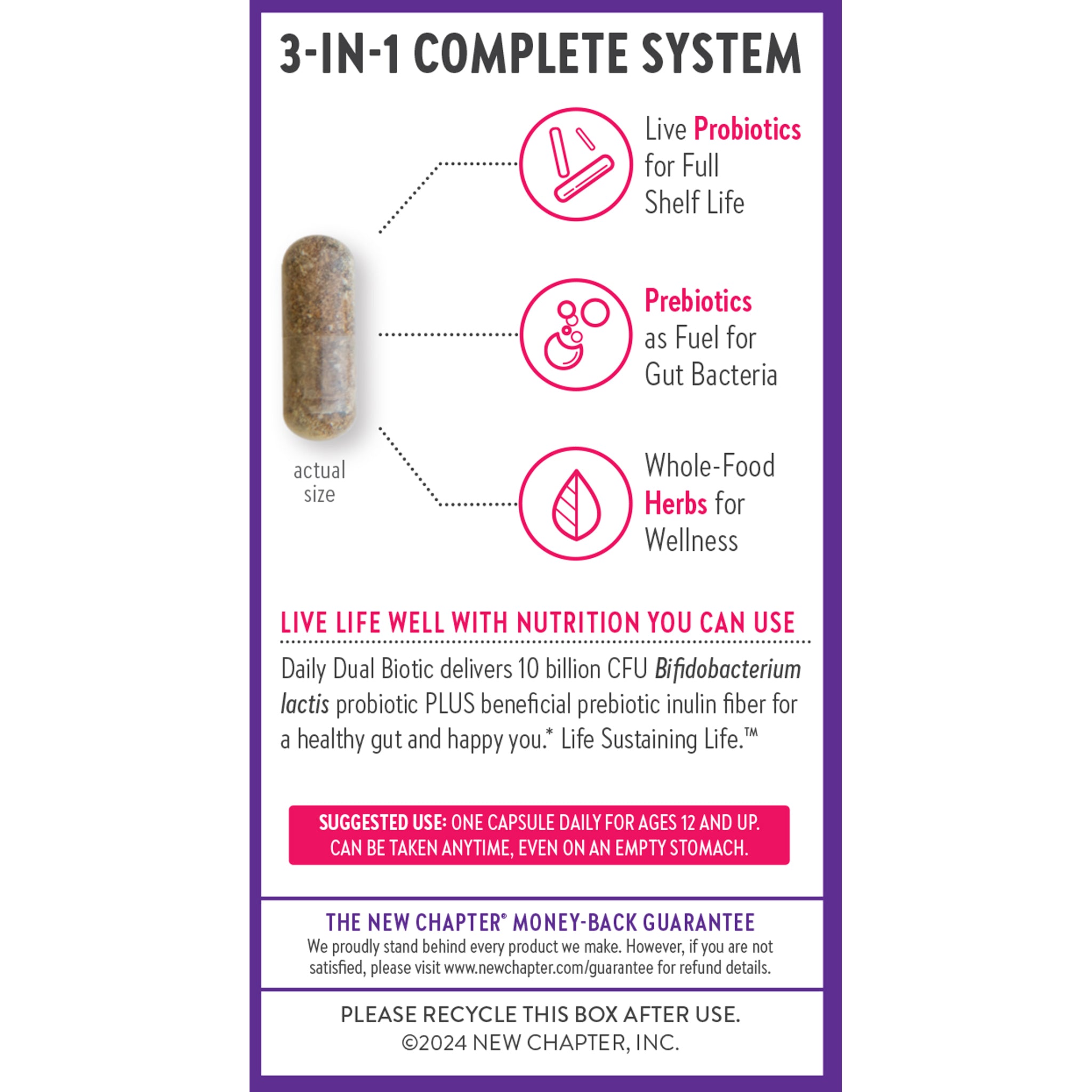 Daily Dual Biotic Probiotic + Prebiotic