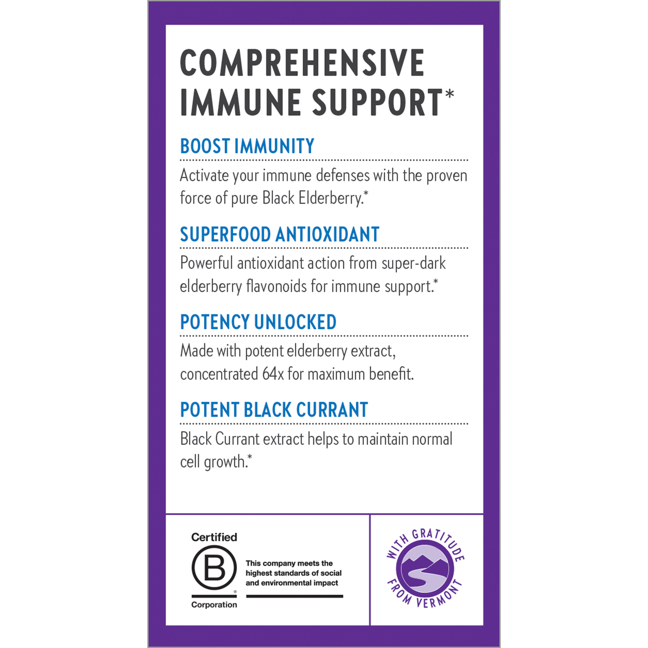 Boost immunity, superfood antioxidant, potency unlocked, potent black currant