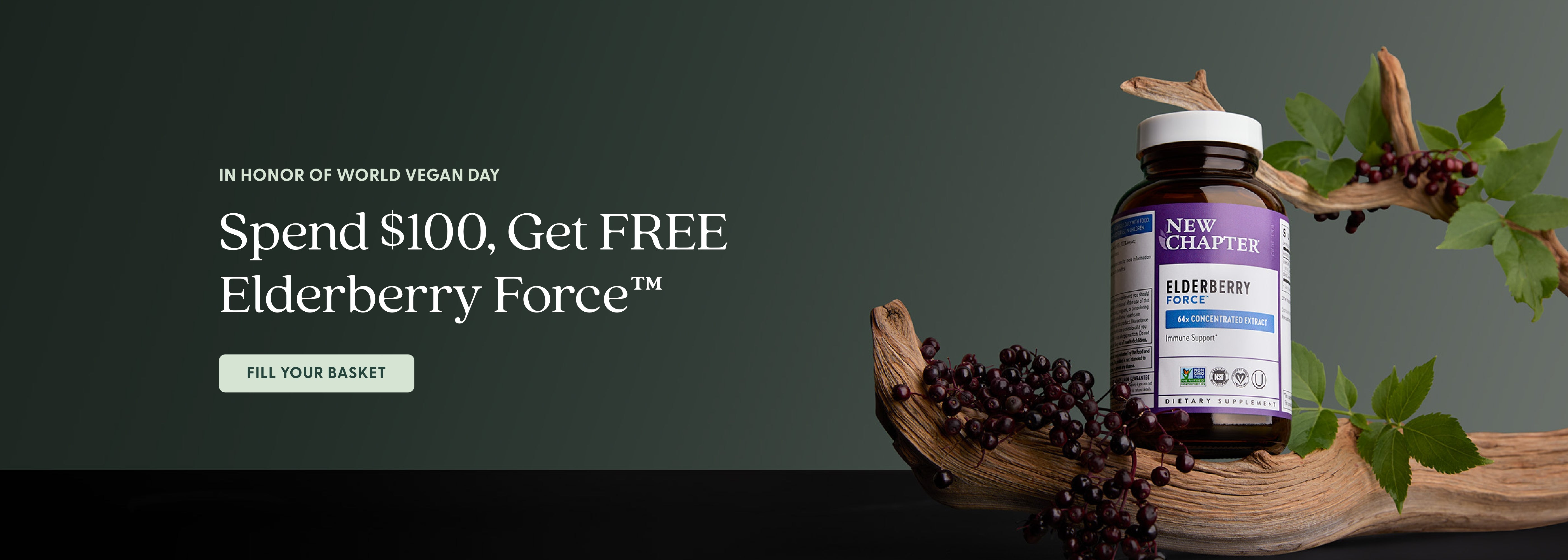 World Vegan Day Spend $100 get FREE Elderberry Force