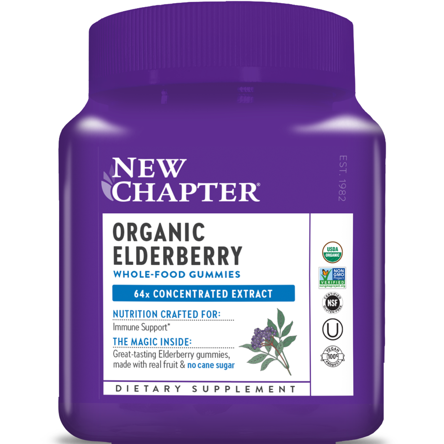 New Chapter Organic Elderberry Whole-Food Gummies