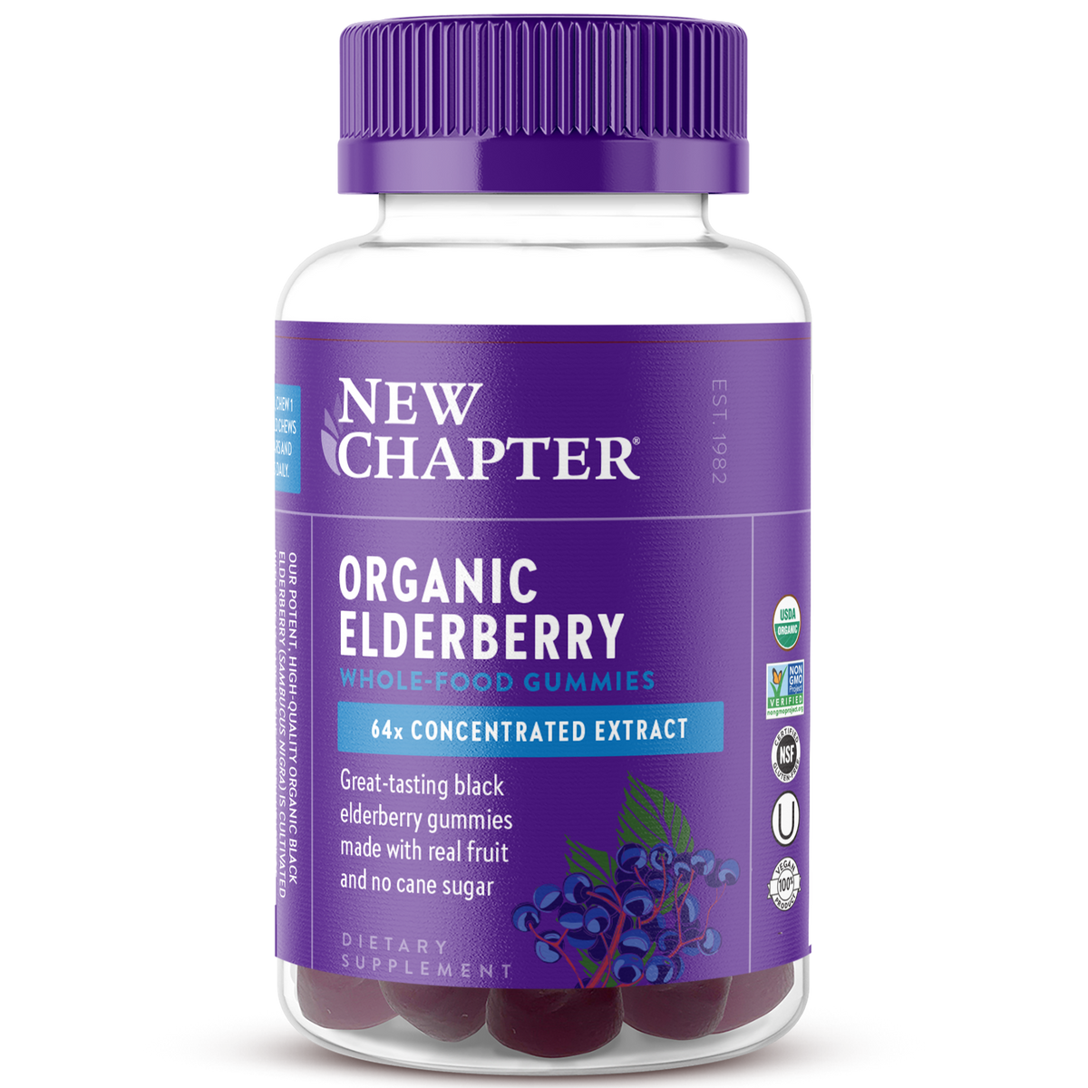 New Chapter Organic Elderberry Whole-Food Gummies