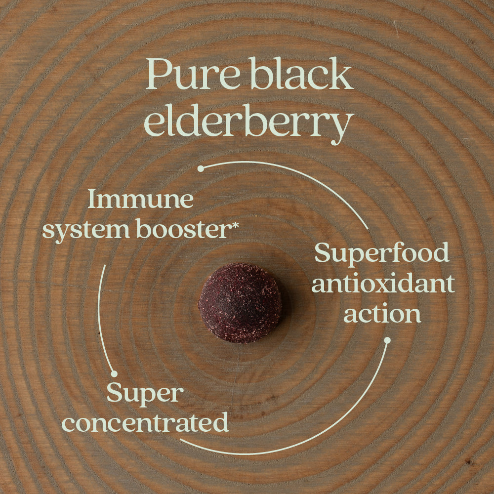 Pure black elderberry. Immune system booster* Superfood antioxidant action. Super concentrated