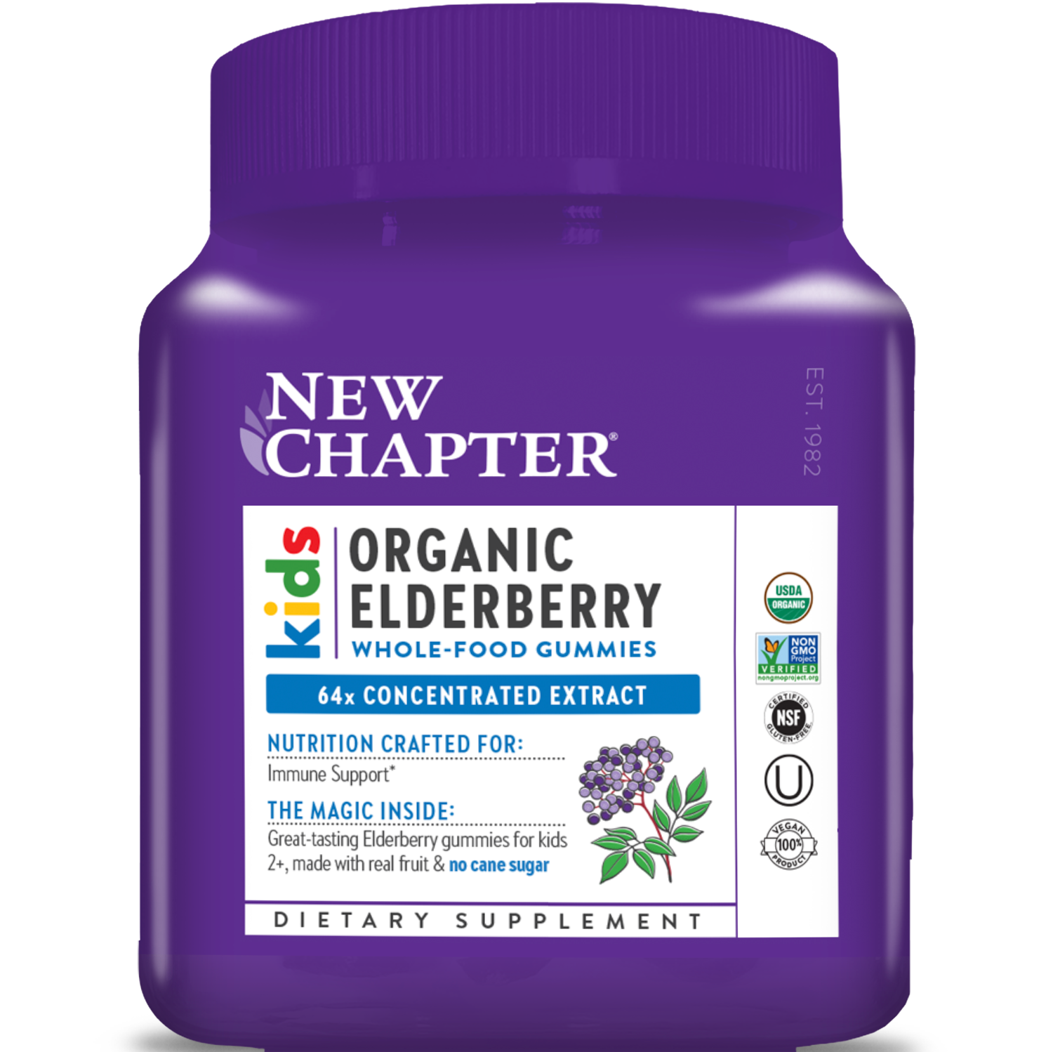 New Chapter Kids Organic Elderberry Whole-Food Gummies