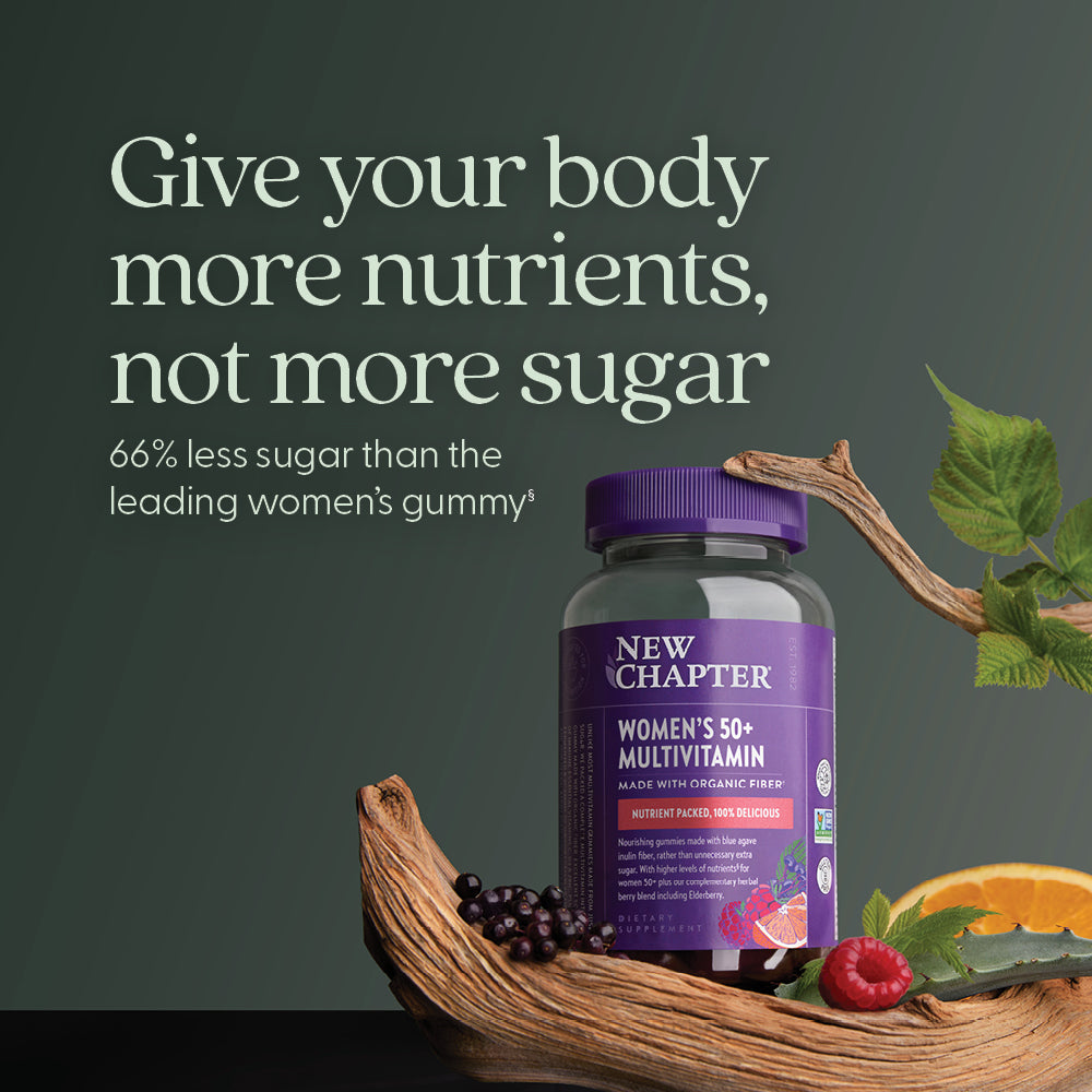 66 % less sugar than the leading women's gummy
