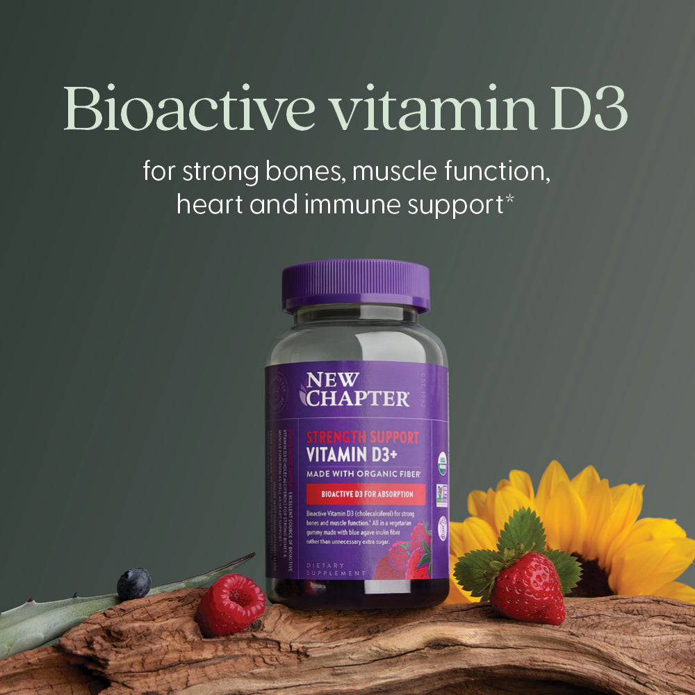 Bioactive vitamin D3 for strong bones, muscle function, heart and immune support