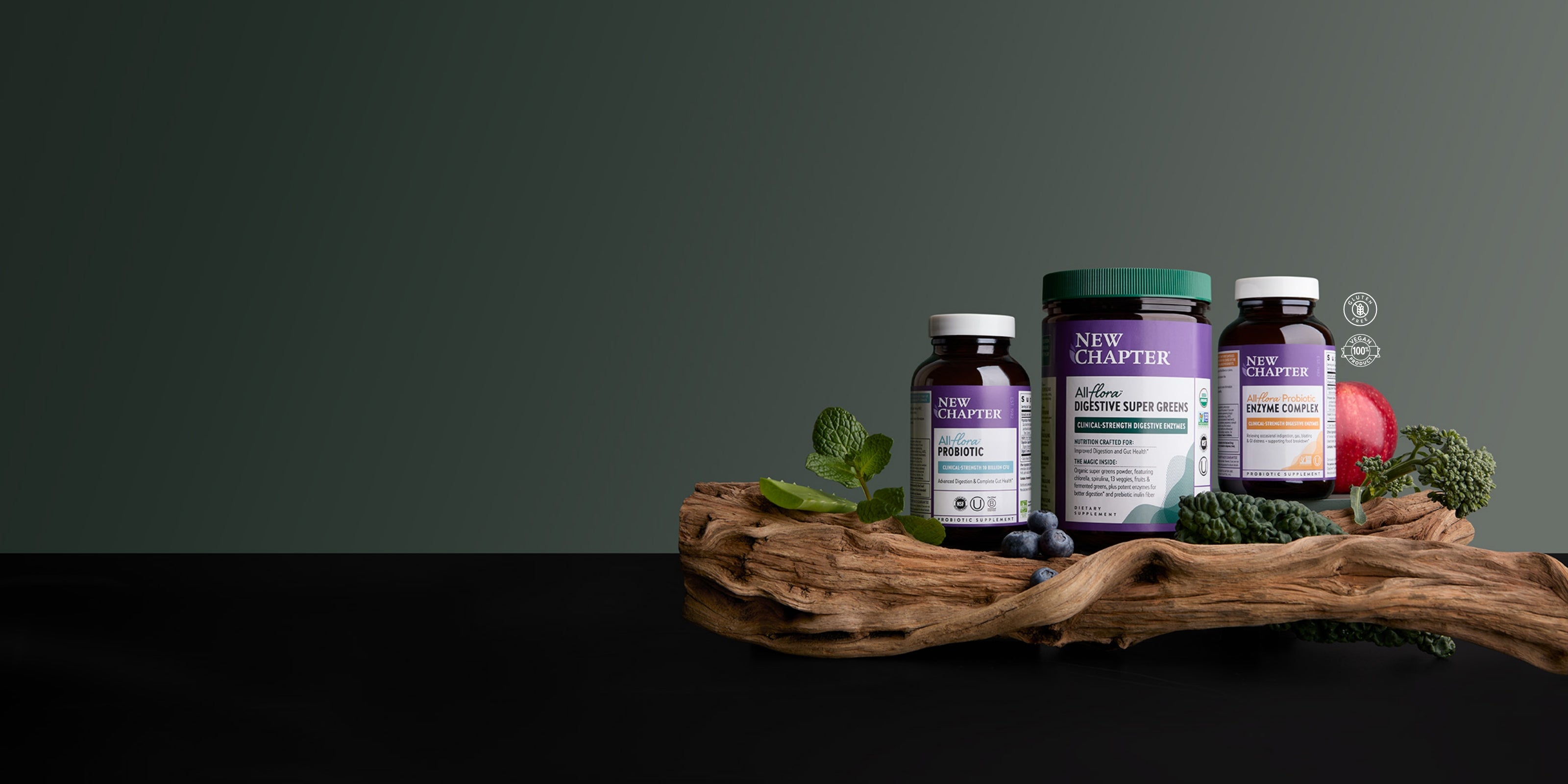 All-Flora Probiotic, All-Flora Digestive Super Greens & All-Flora Probiotic Enzyme Complex