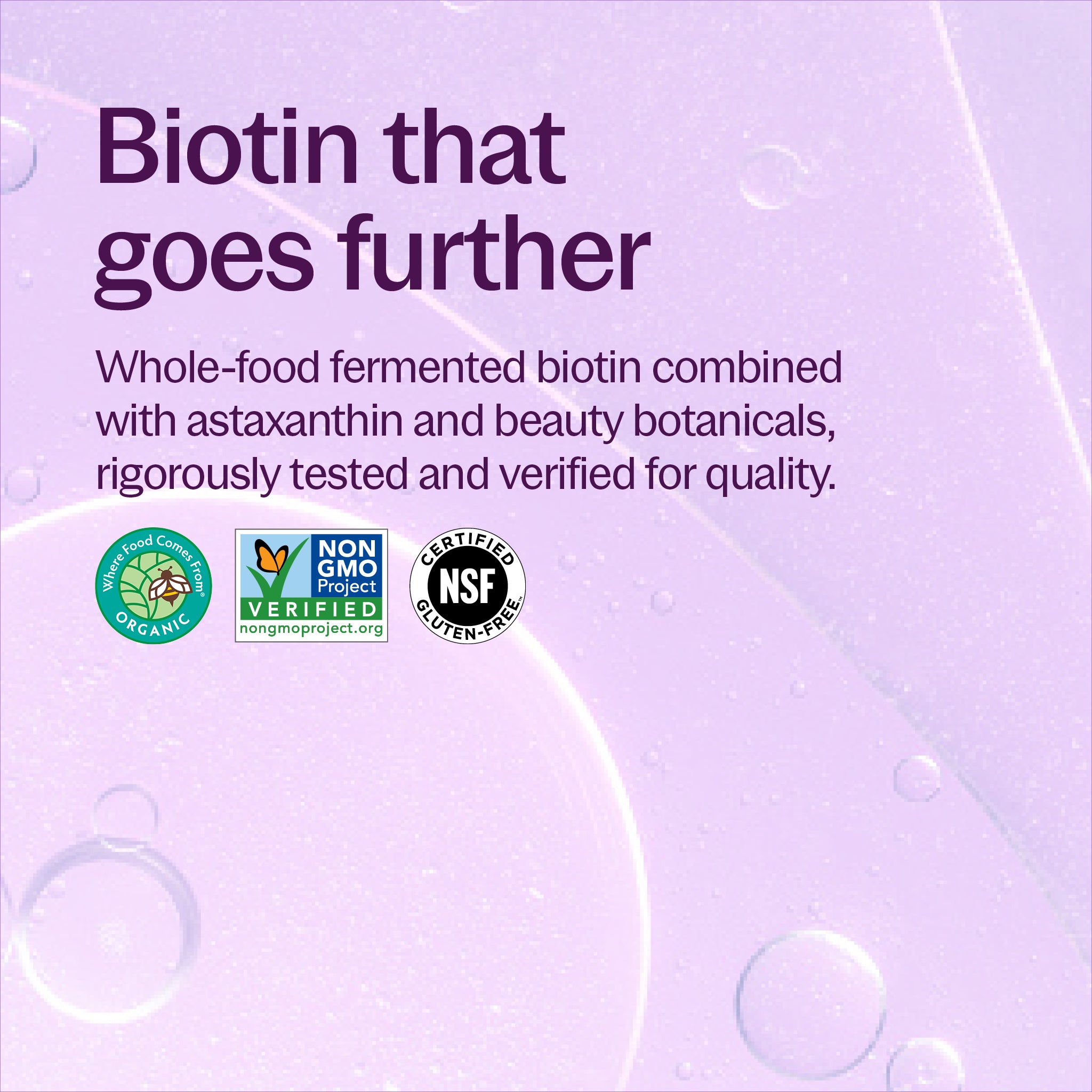 Where Food Comes From Organic Certified, Non-GMO Project Certified, NSF Certified Gluten-Free