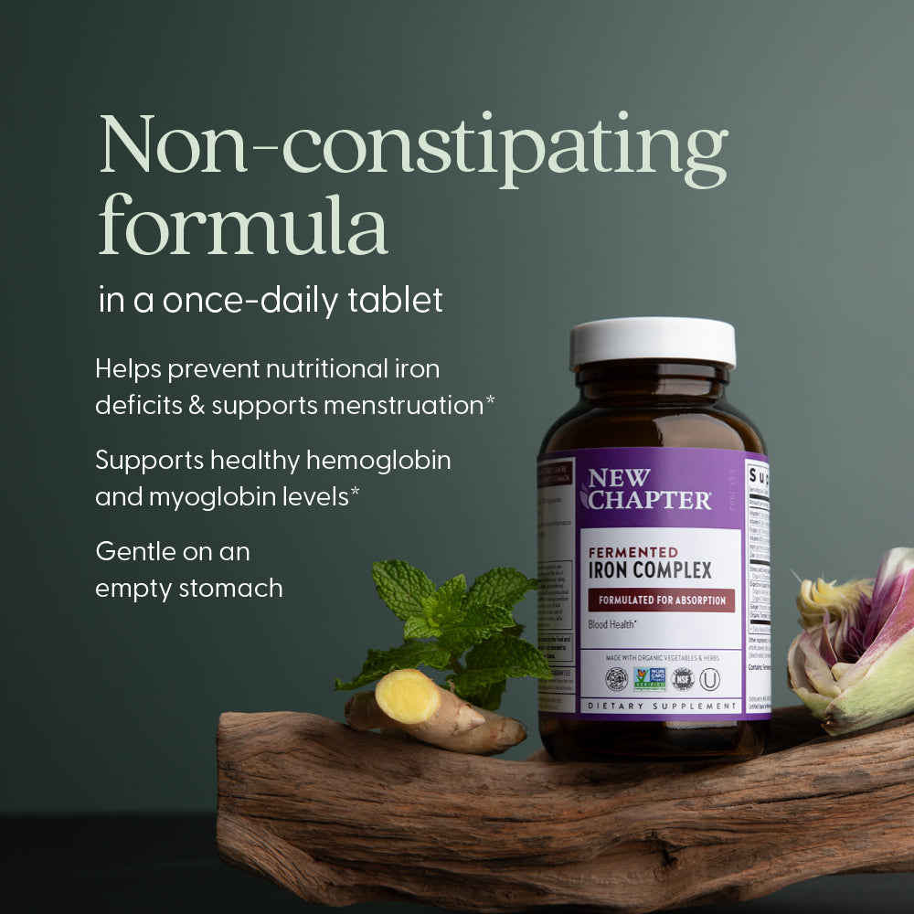 Non-Constipating Formula in a once-daily tablet