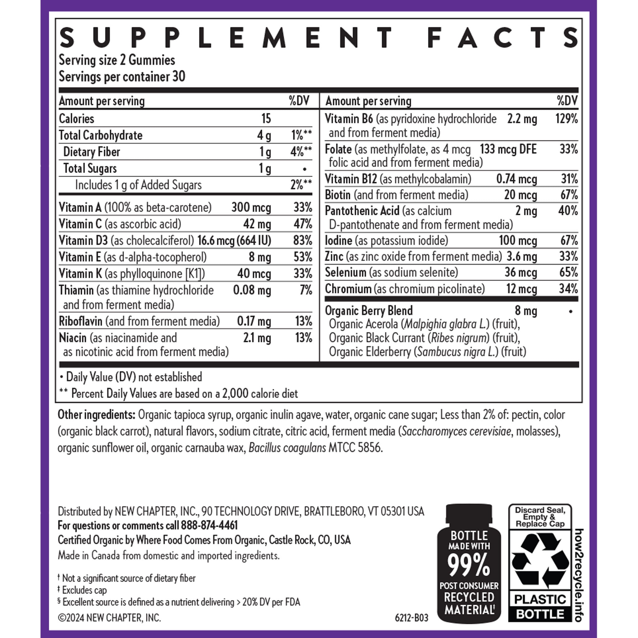 Supplement facts