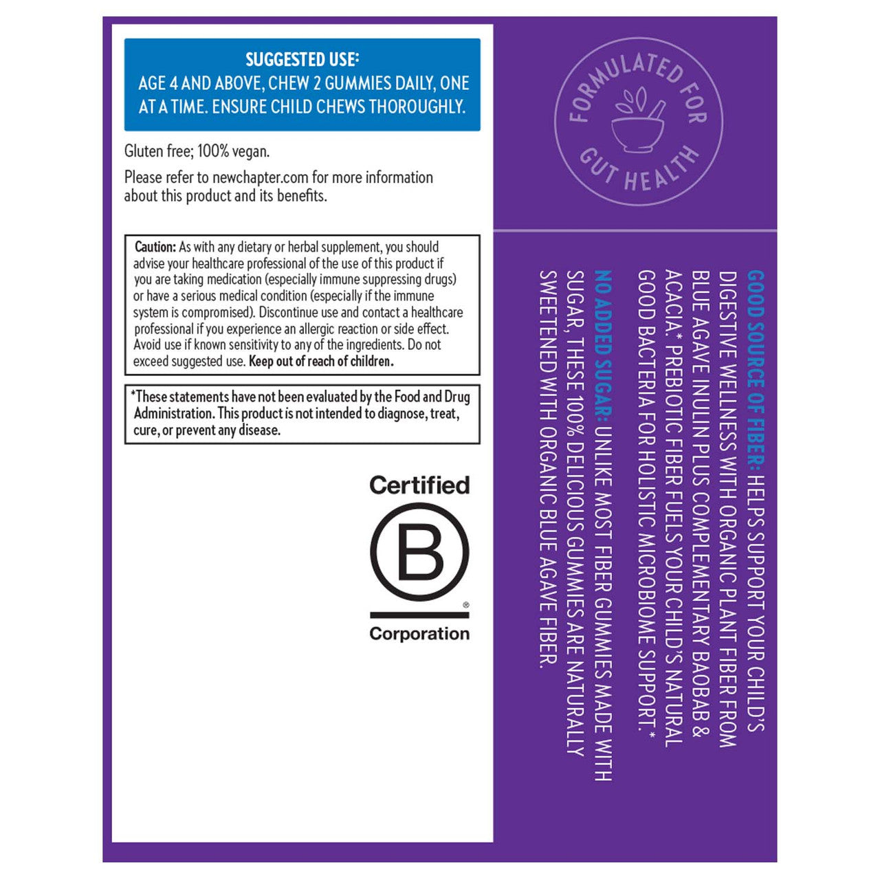 Kids Organic Fiber Gummies