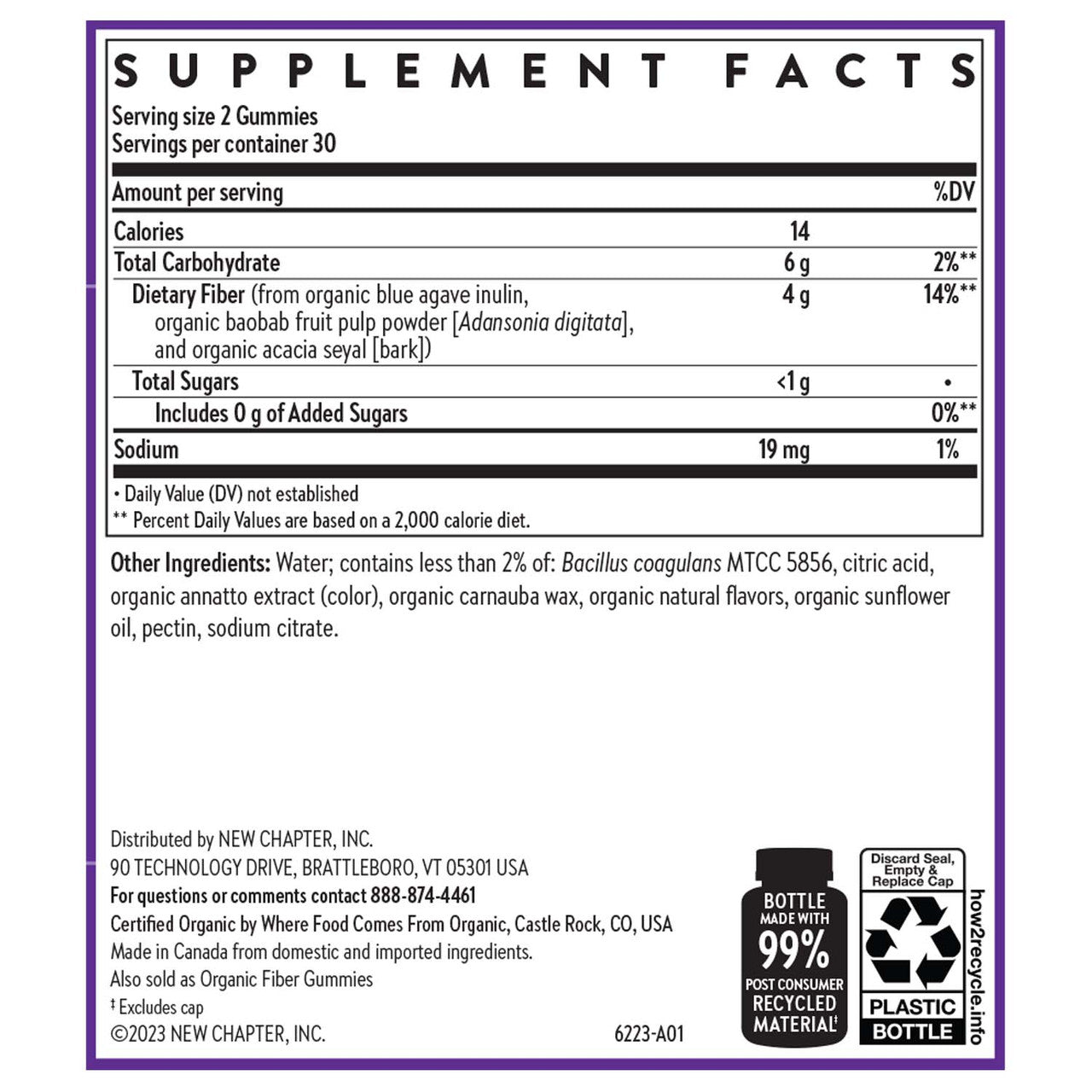 Kids Organic Fiber Gummies