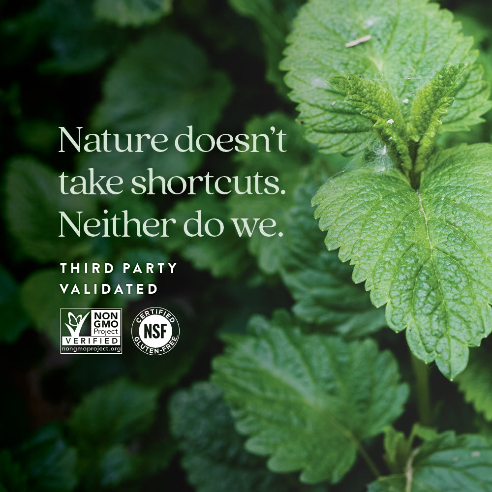 Non-GMO Project Verified, NSF Certified Gluten-Free