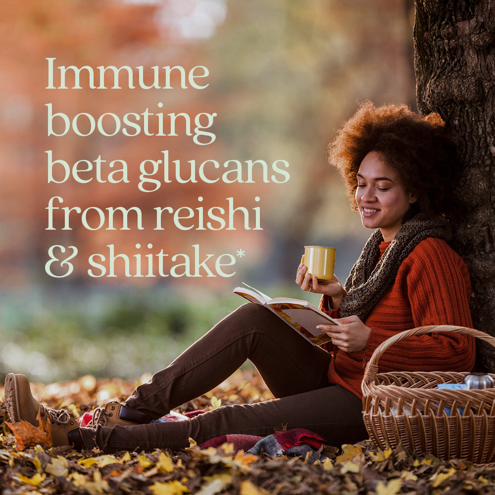 Immune boosting beta glucans from reishi & shiitake