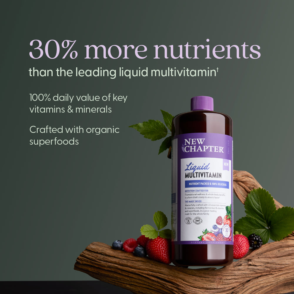30% More nutrients than leading liquid multivitamin