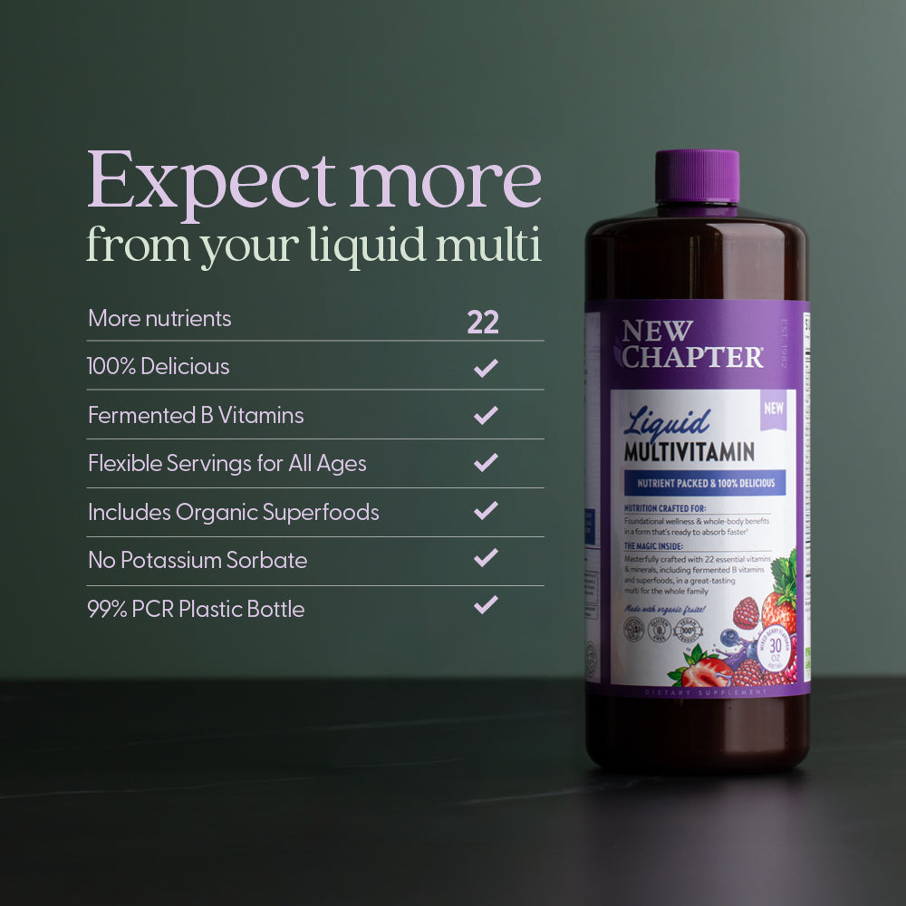 Expect more from your liquid multi - 22 more nutrients