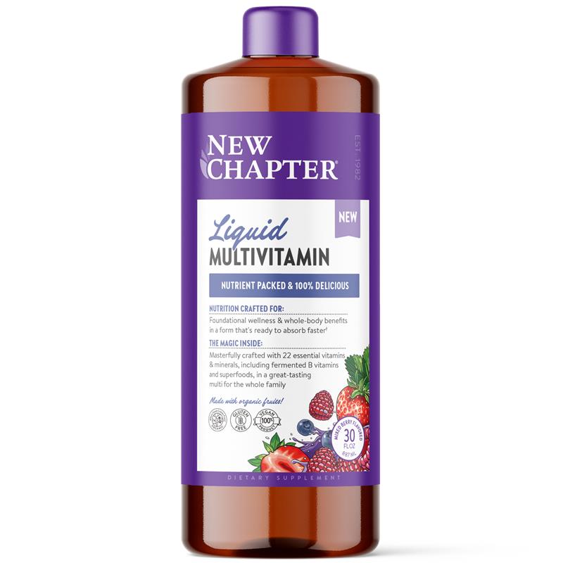 New Chapter Liquid Multivitamin Mixed Berry Bottle