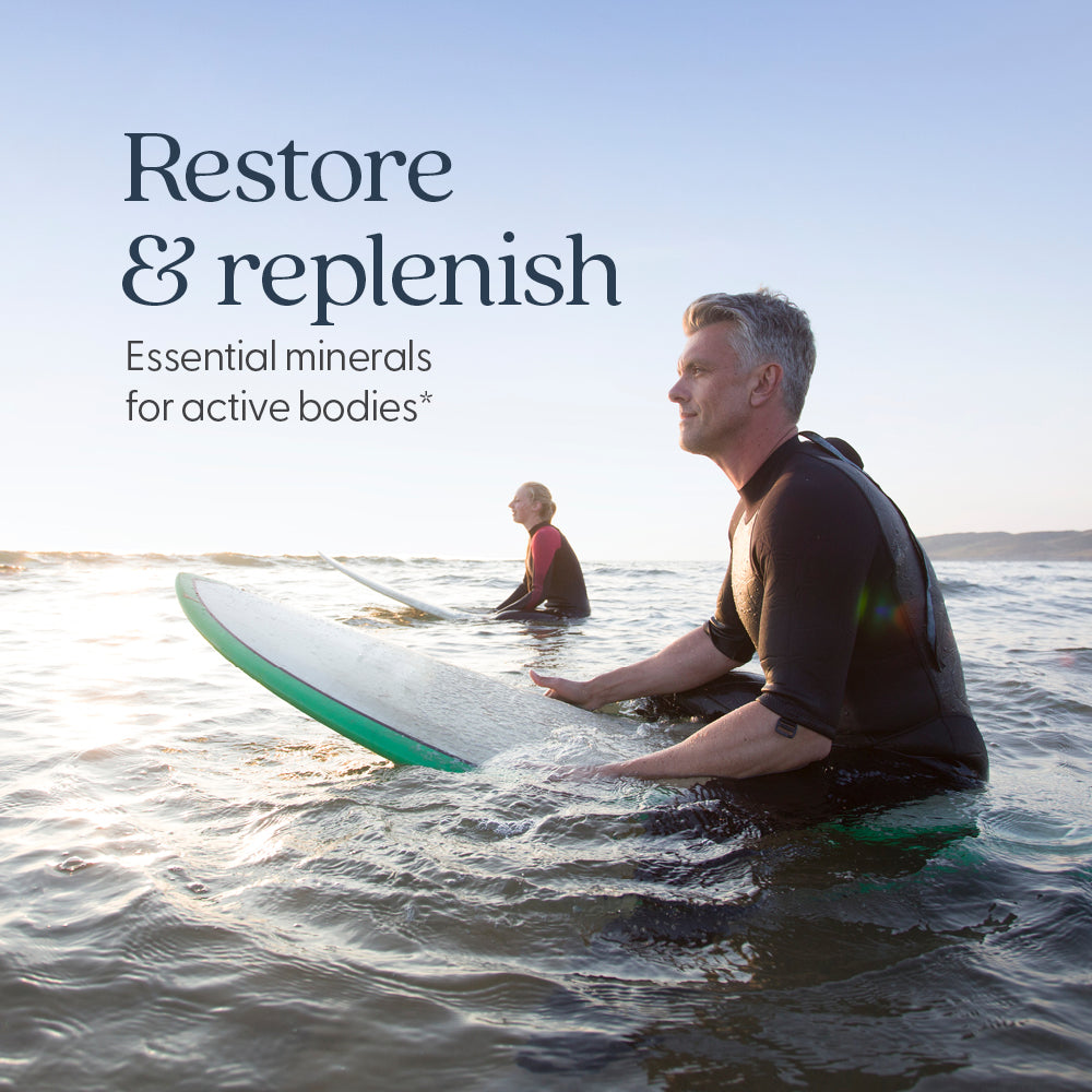Resore & replenish Essential minerals for active bodies*