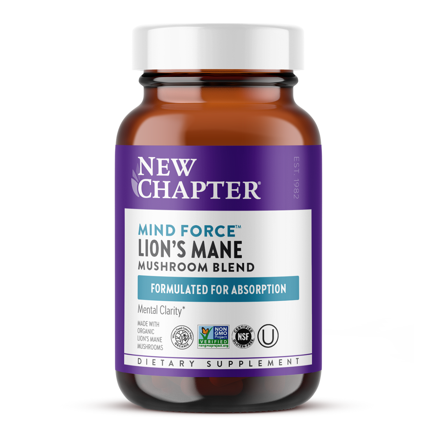 New Chapter Mind Force Lion's mane Mushroom Blend Bottle