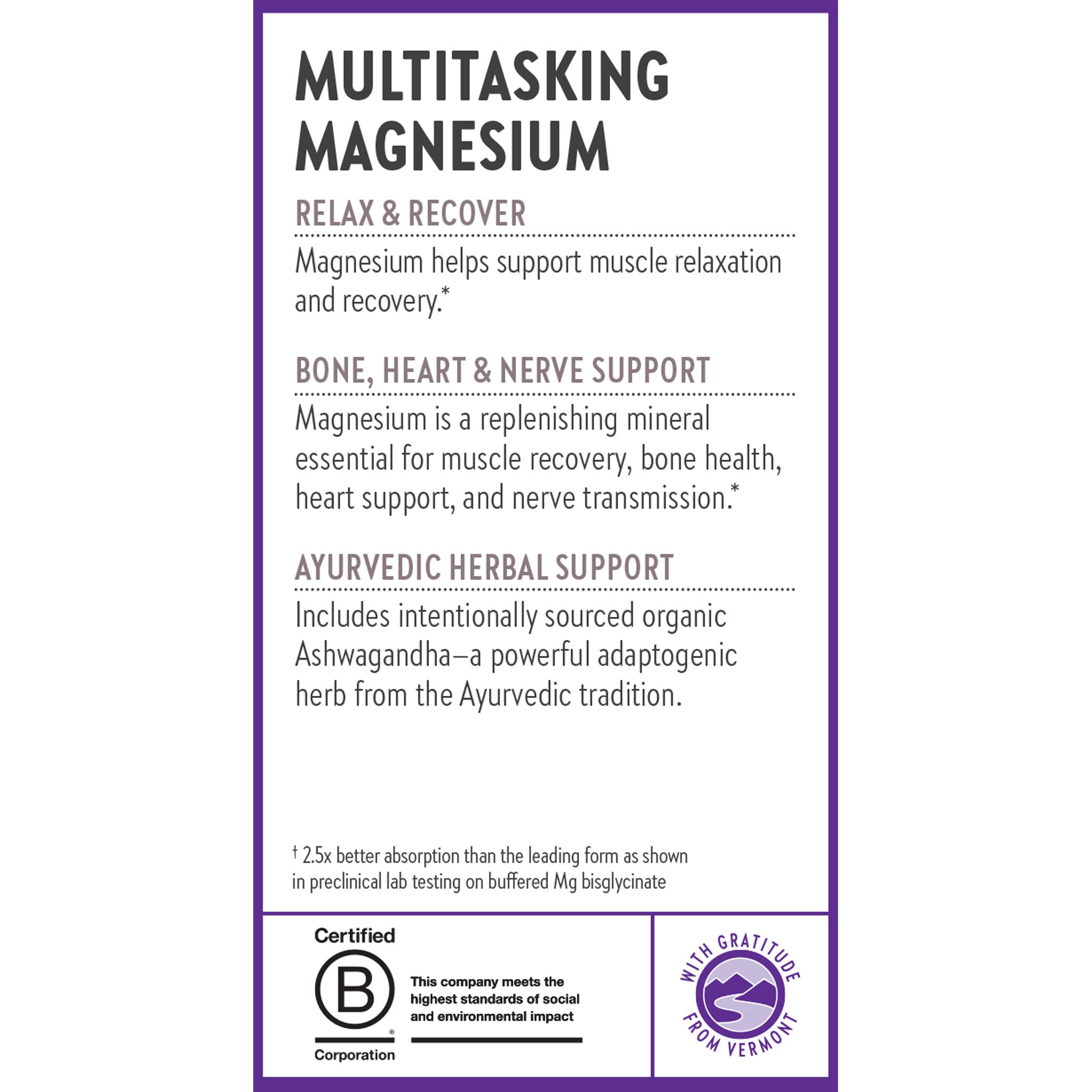 Relax & Recover, Bone, Heart & Nerve Support, Ayurvedic Herbal Support