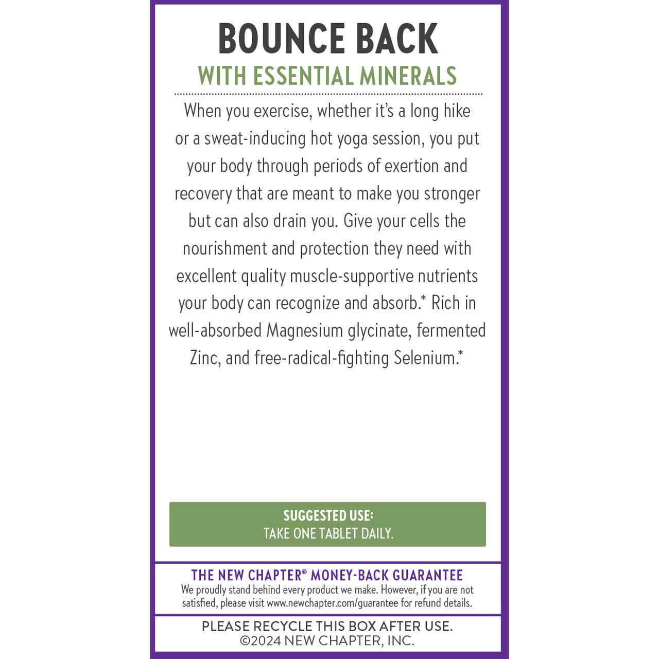 Bounce Back with Essential Minerals