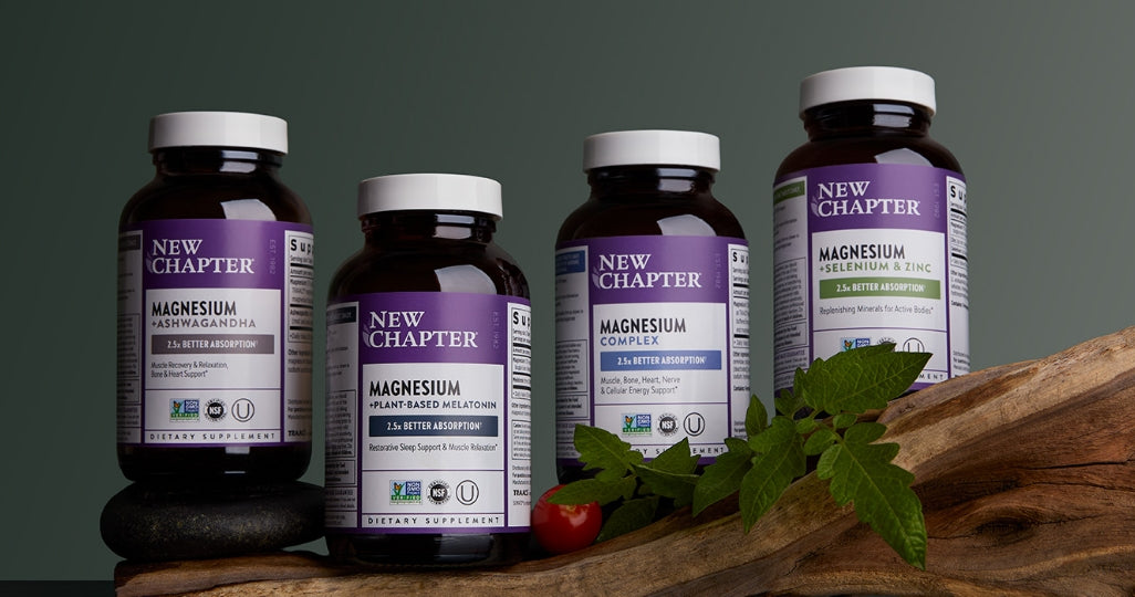 The Best Magnesium Supplements of 2025, According to a Dietitian - New Chapter Magnesium + Ashwagandha, Magnesium + Plant Based Melatonin, Magnesium Complex & Magnesium + Selenium & Zinc