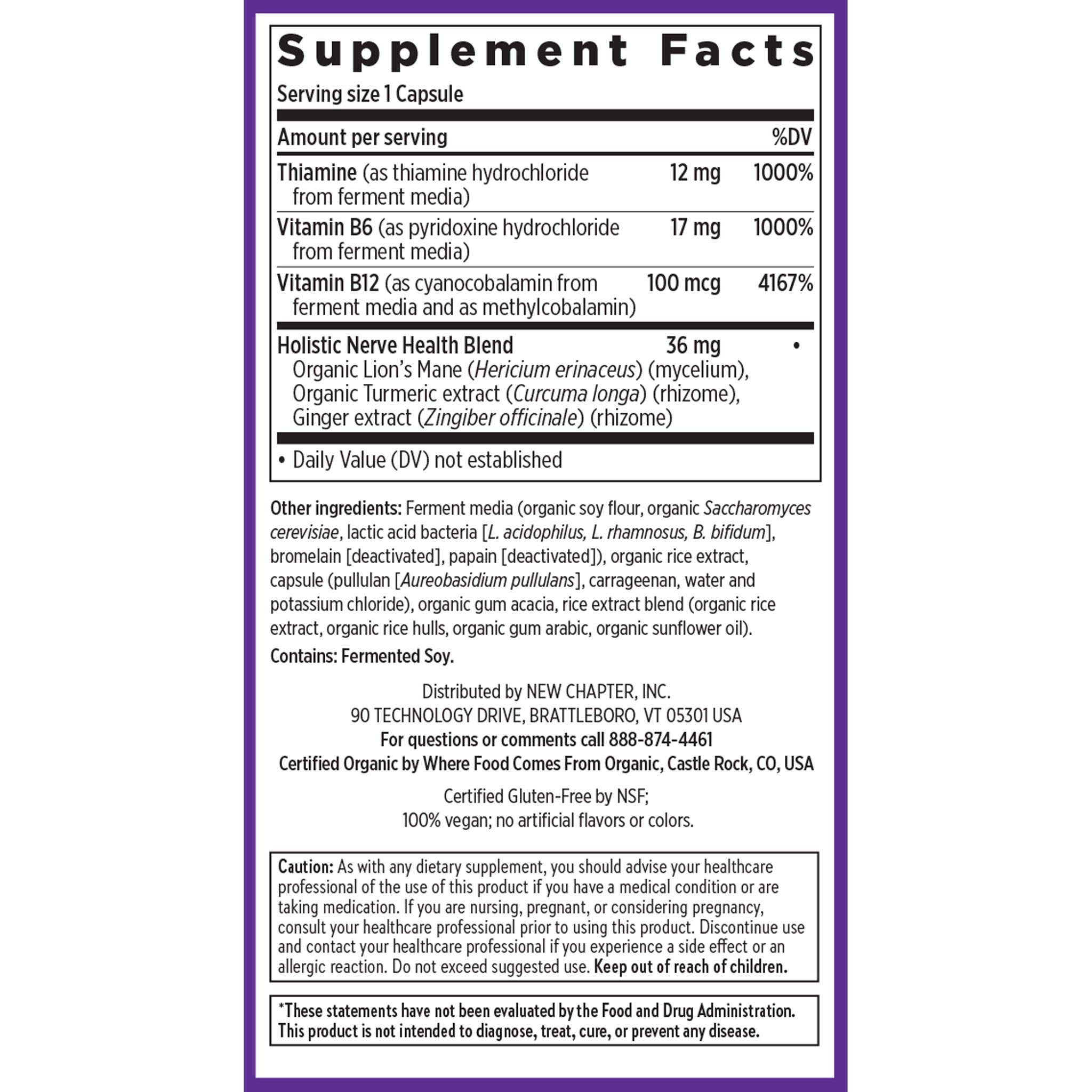 Supplement facts