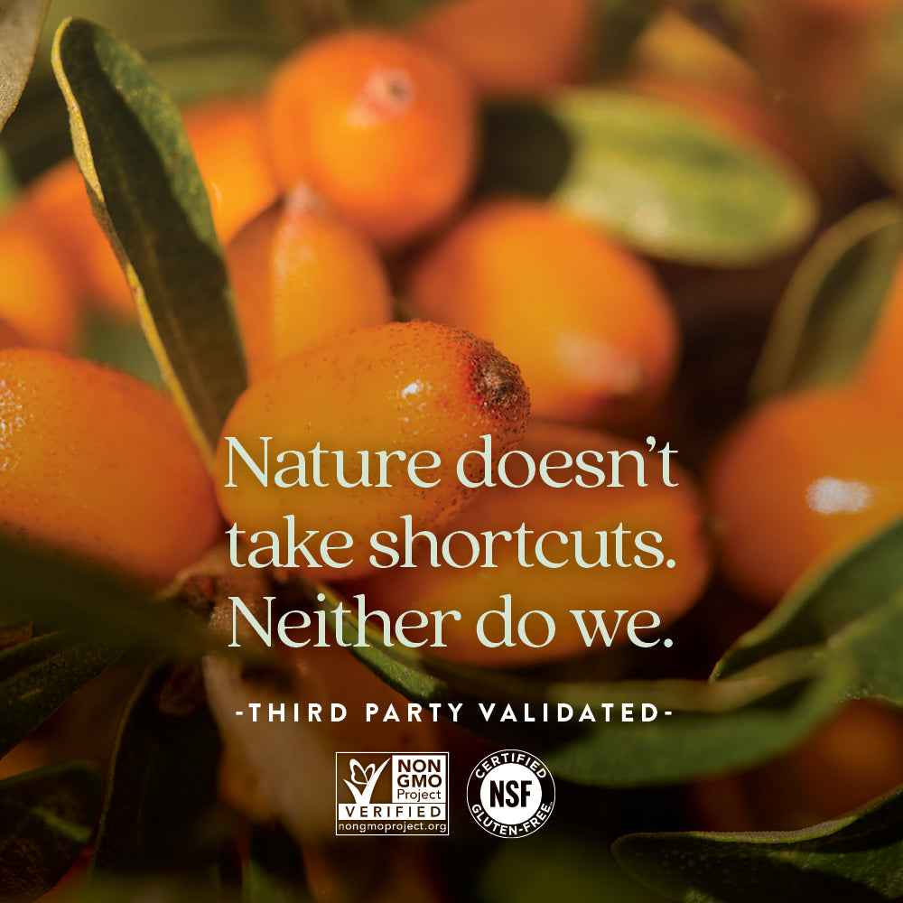 Non-GMO Project Verified, NSF Certified Gluten-Free