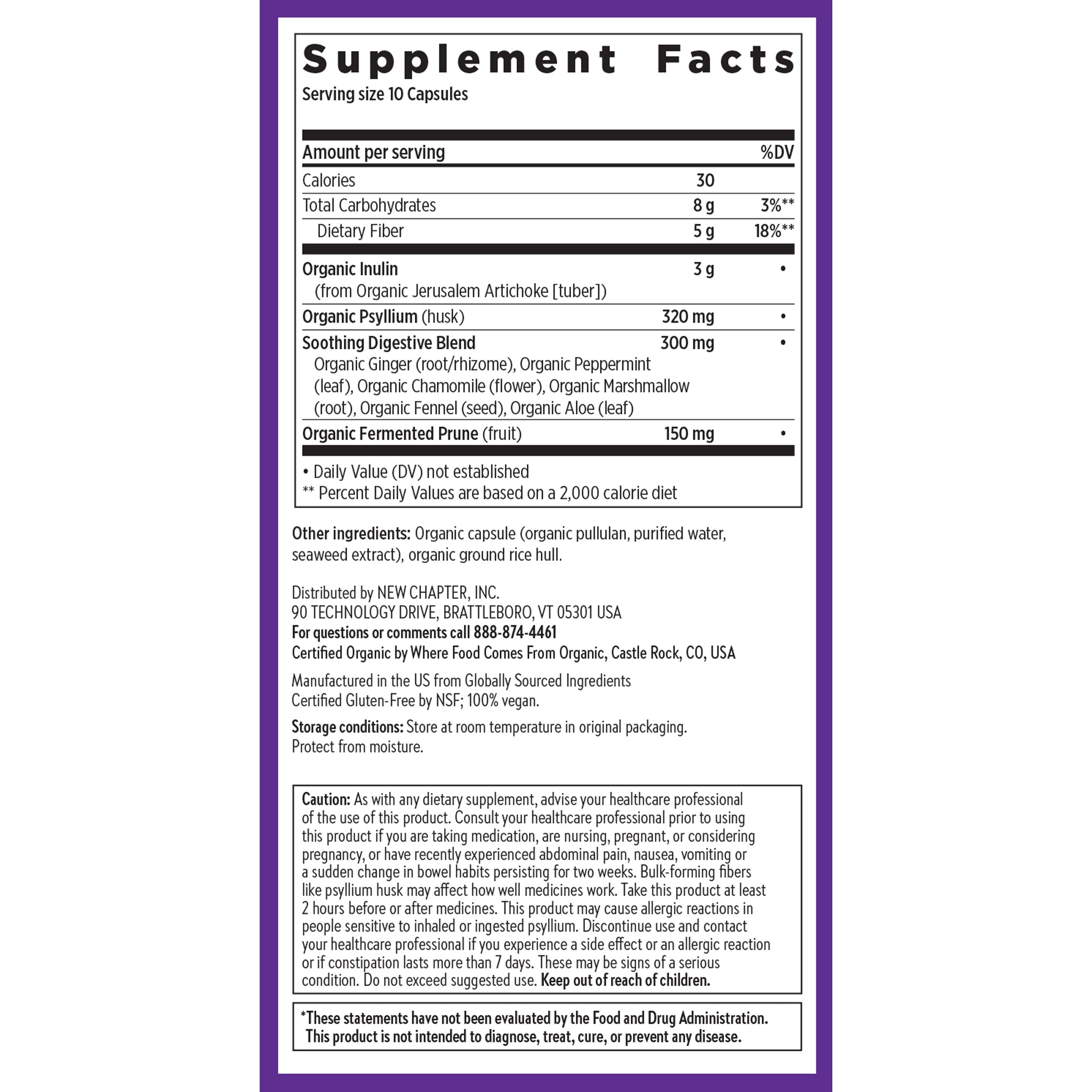 Supplement facts