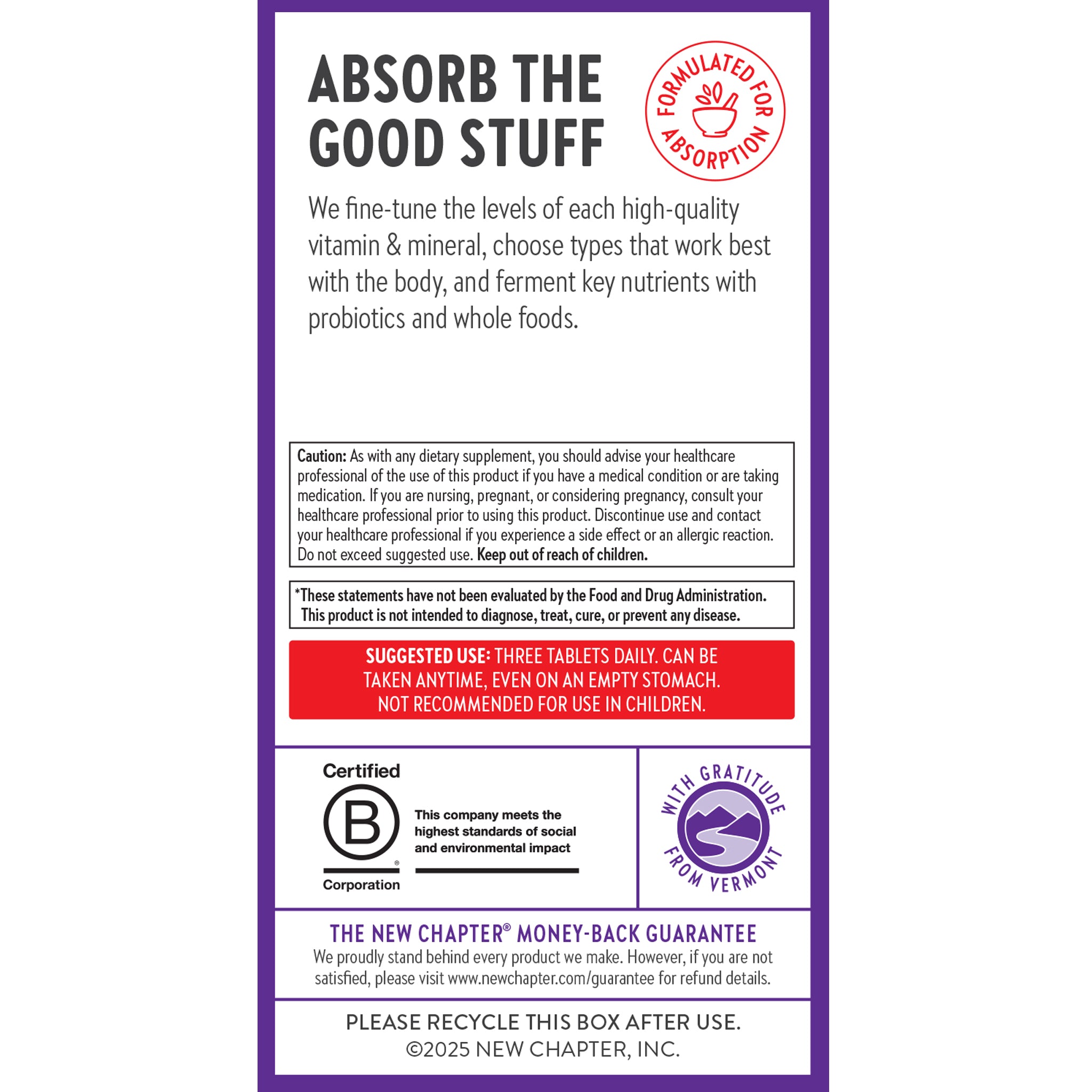 Absorb the Good Stuff