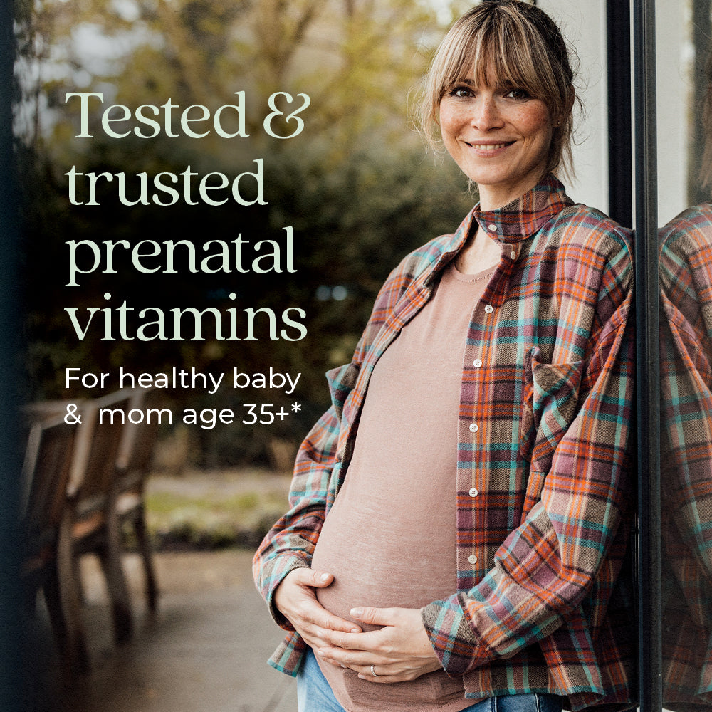 Tested & trusted prenatal vitamins For healthy baby & mom age 35+