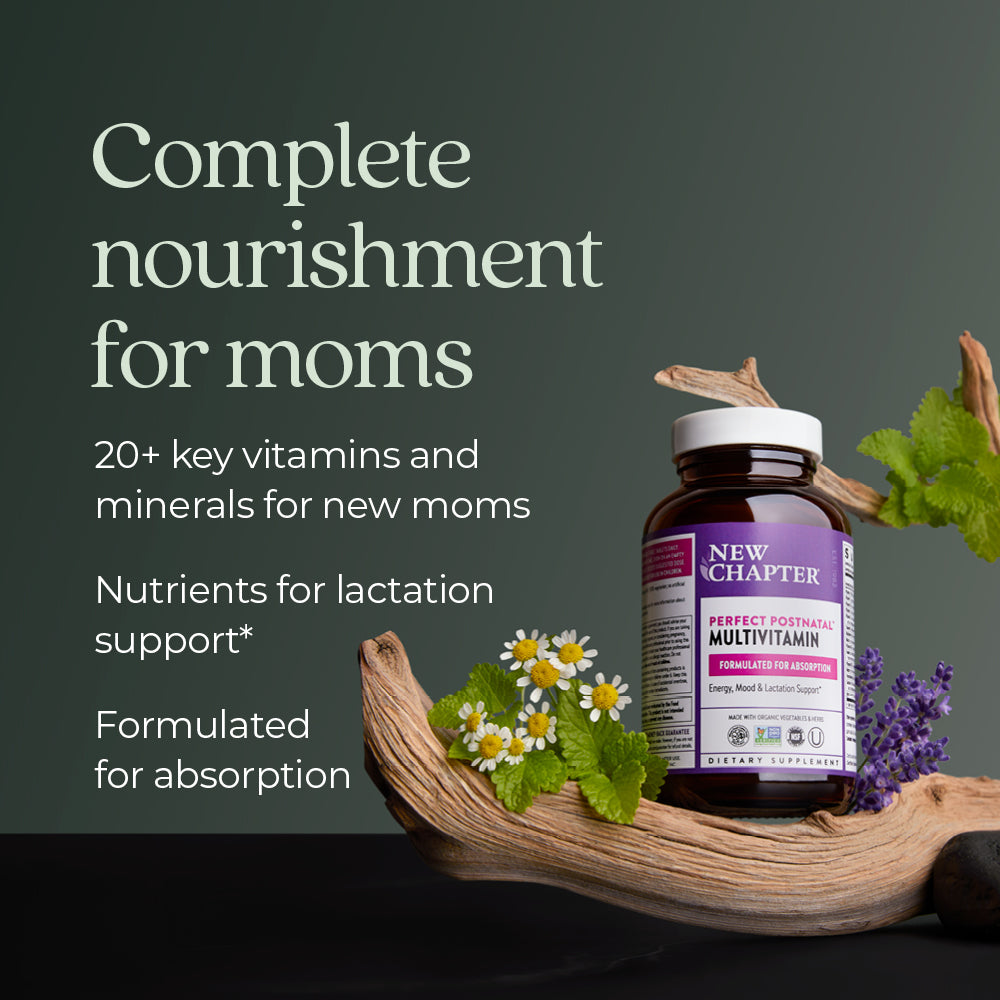 20+ key vitamins & Minerals for new moms, nutrients for lactation support, formulated for absorption
