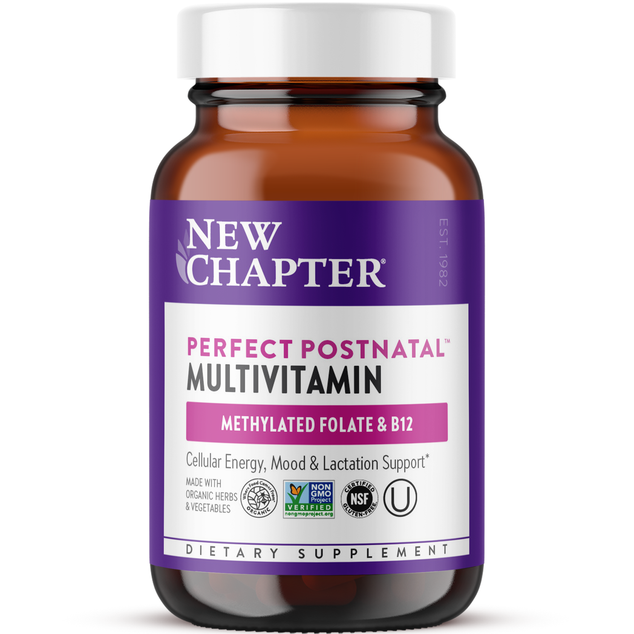 New Chapter Perfect Postnatal Multivitamin Bottle