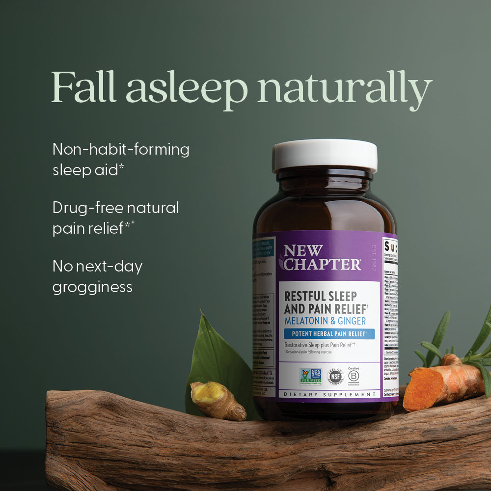 Fall asleep naturally. Non-habit-forming sleep aid* Drug-free natural pain relief* No next-day grogginess