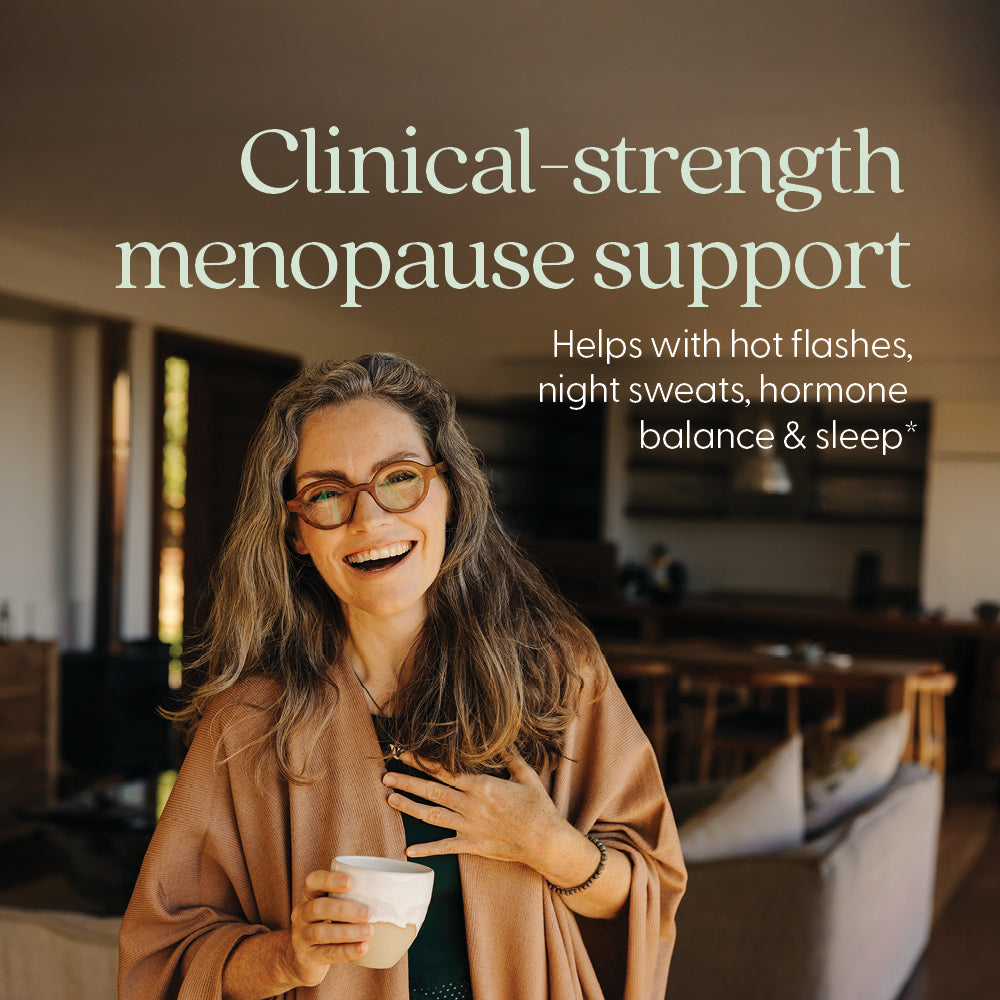 Clinical-strength menopause support, Helps with hot flashes, night sweats, hormone balance & sleep