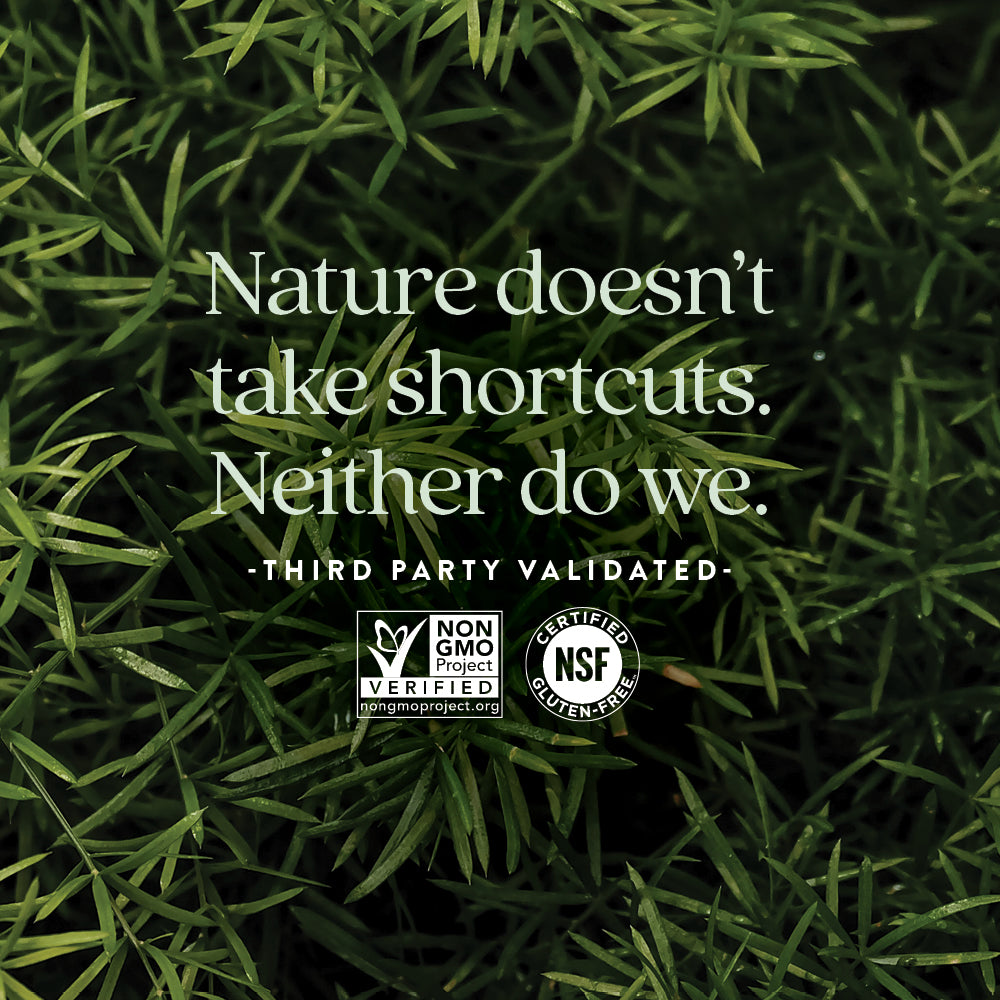 Non-GMO Project Verified, NSF Certified Gluten-Free