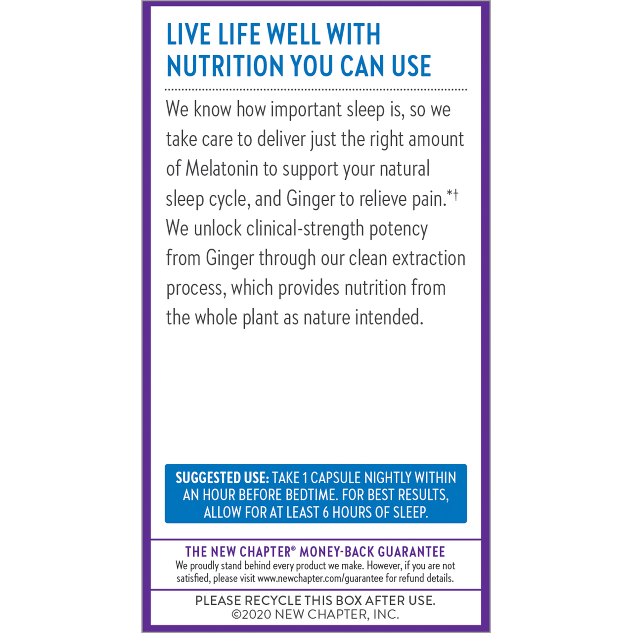 Live life well with nutrition you can use.