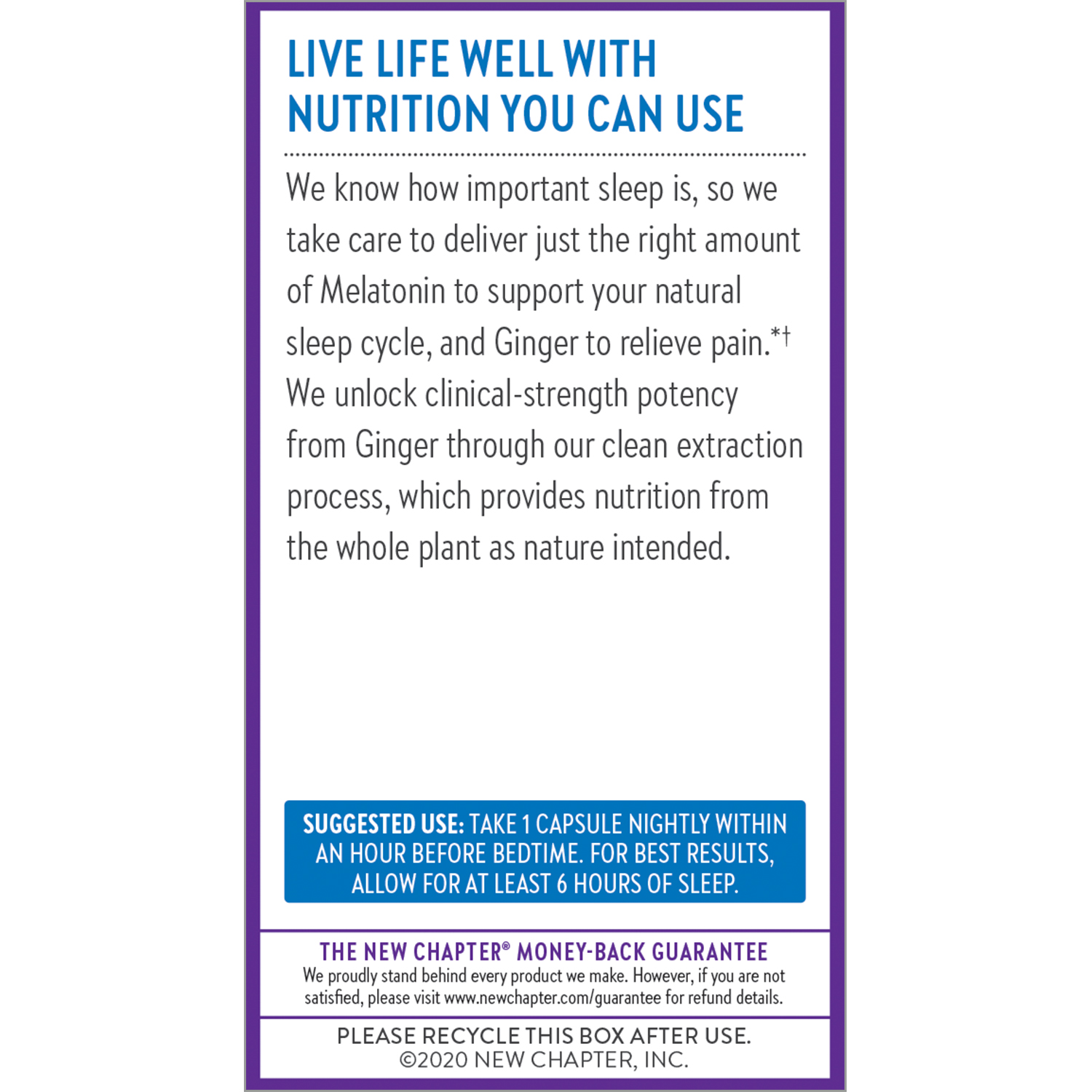 Live life well with nutrition you can use.