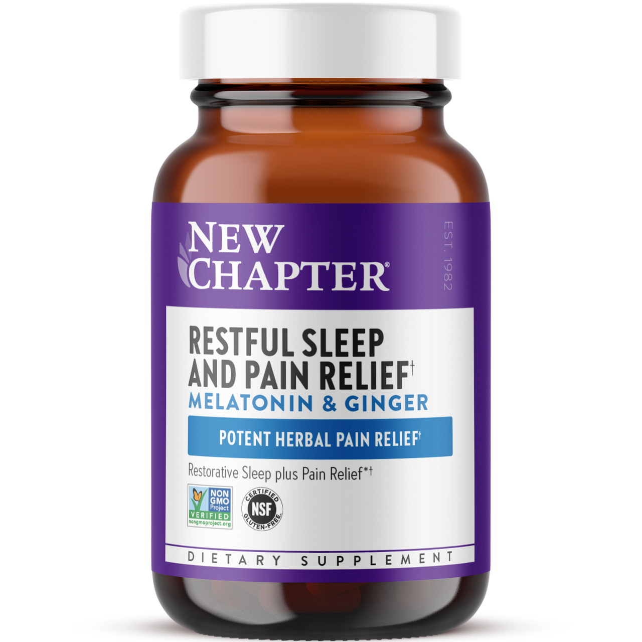 New Chapter Restful Sleep and Pain Relief. Melatonin & Ginger