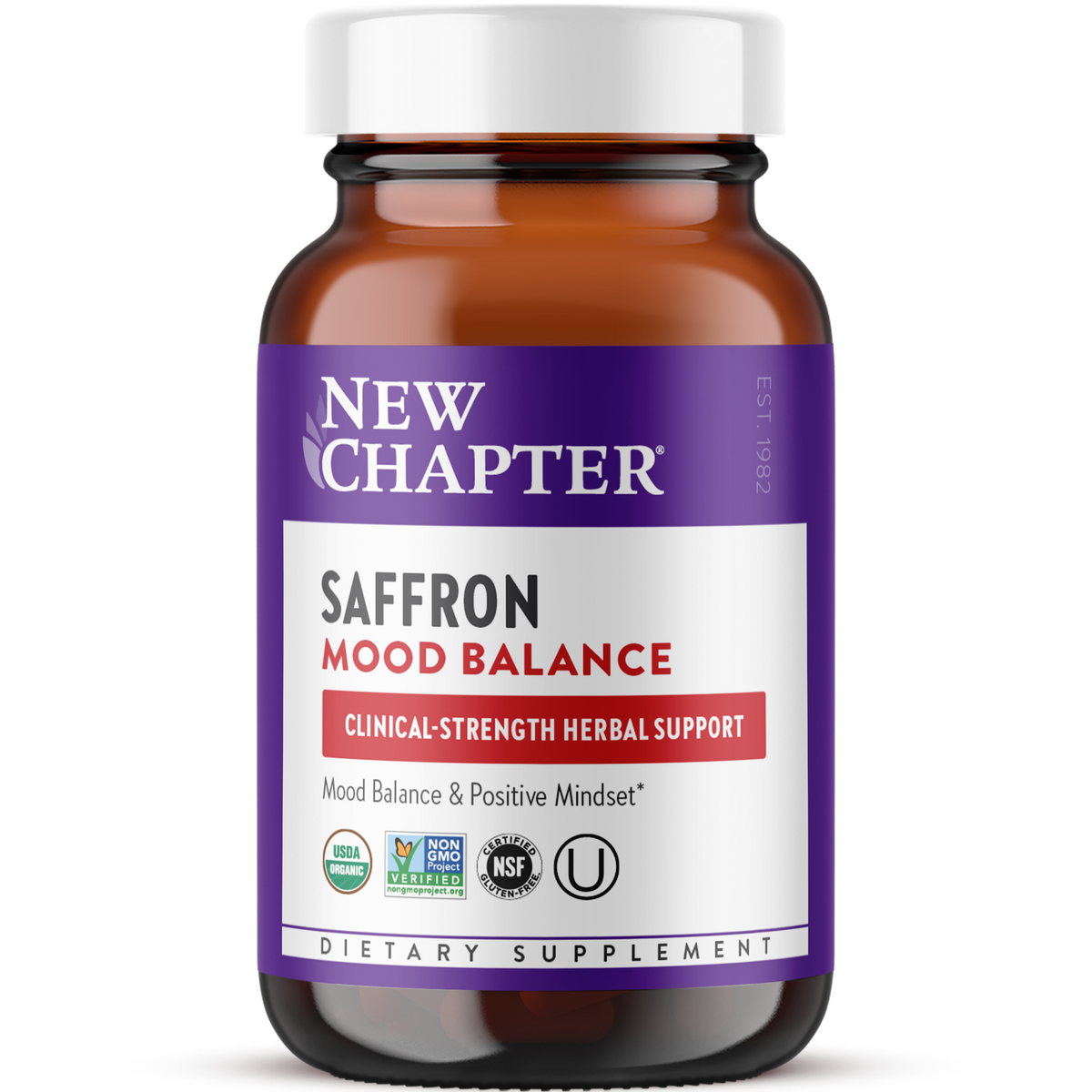 New Chapter Saffron Mood Balance Bottle