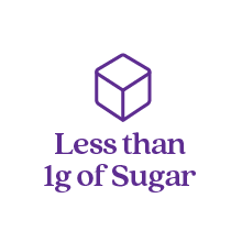 Less than 1g of sugar
